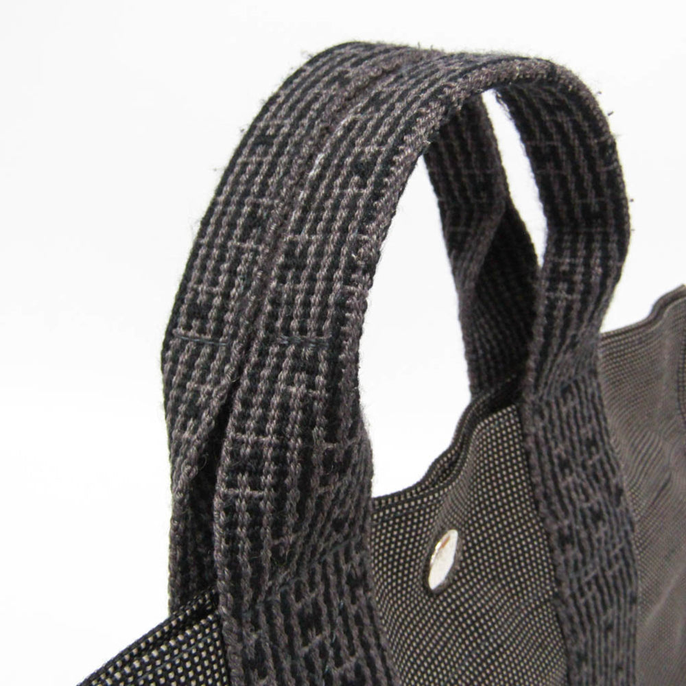 Hermes Her Line PM Women,Men Polyamide,Polyester Tote Bag Black,Gray — Like New