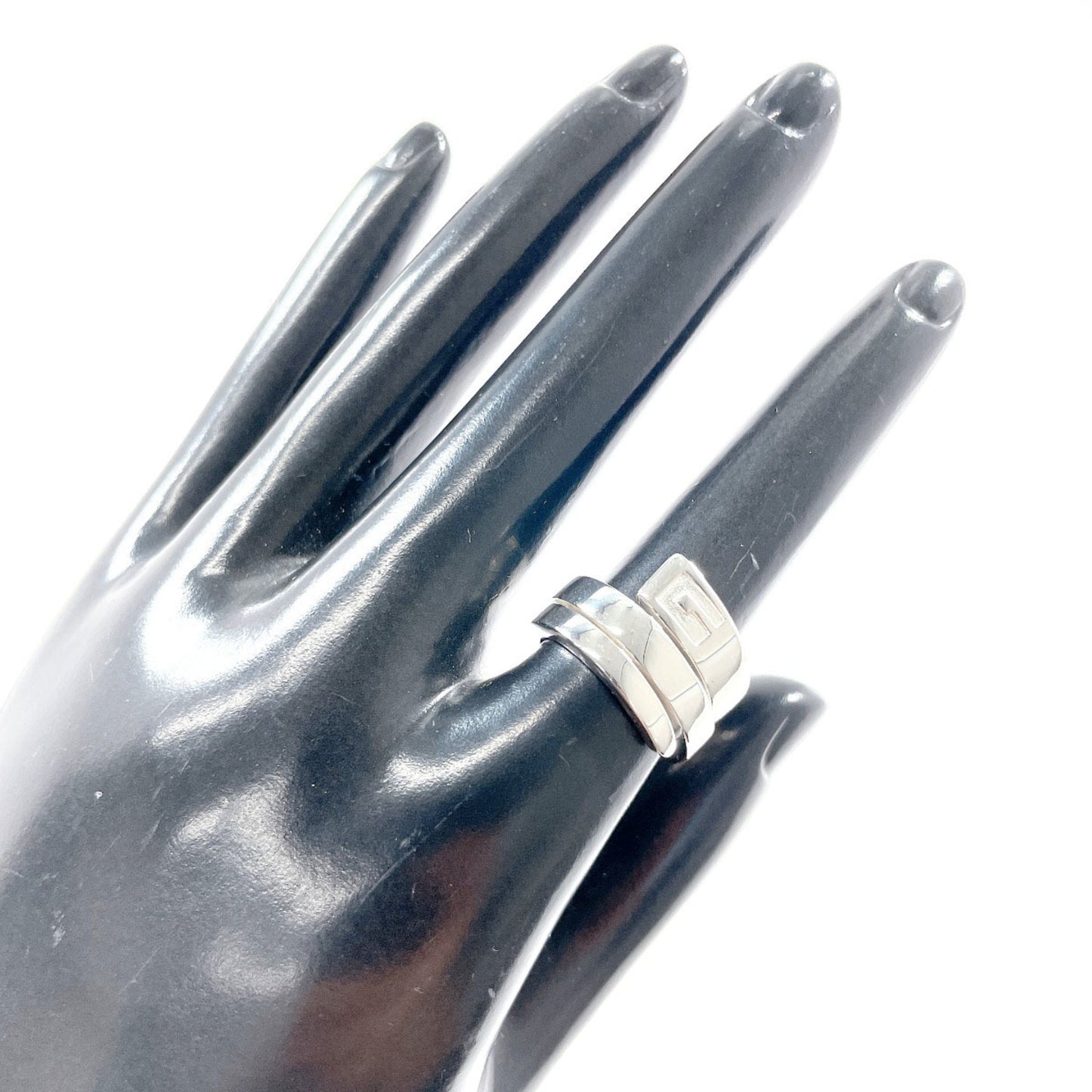 GUCCI G Snake Ring, 925 Sterling Silver, Size 8, Women's