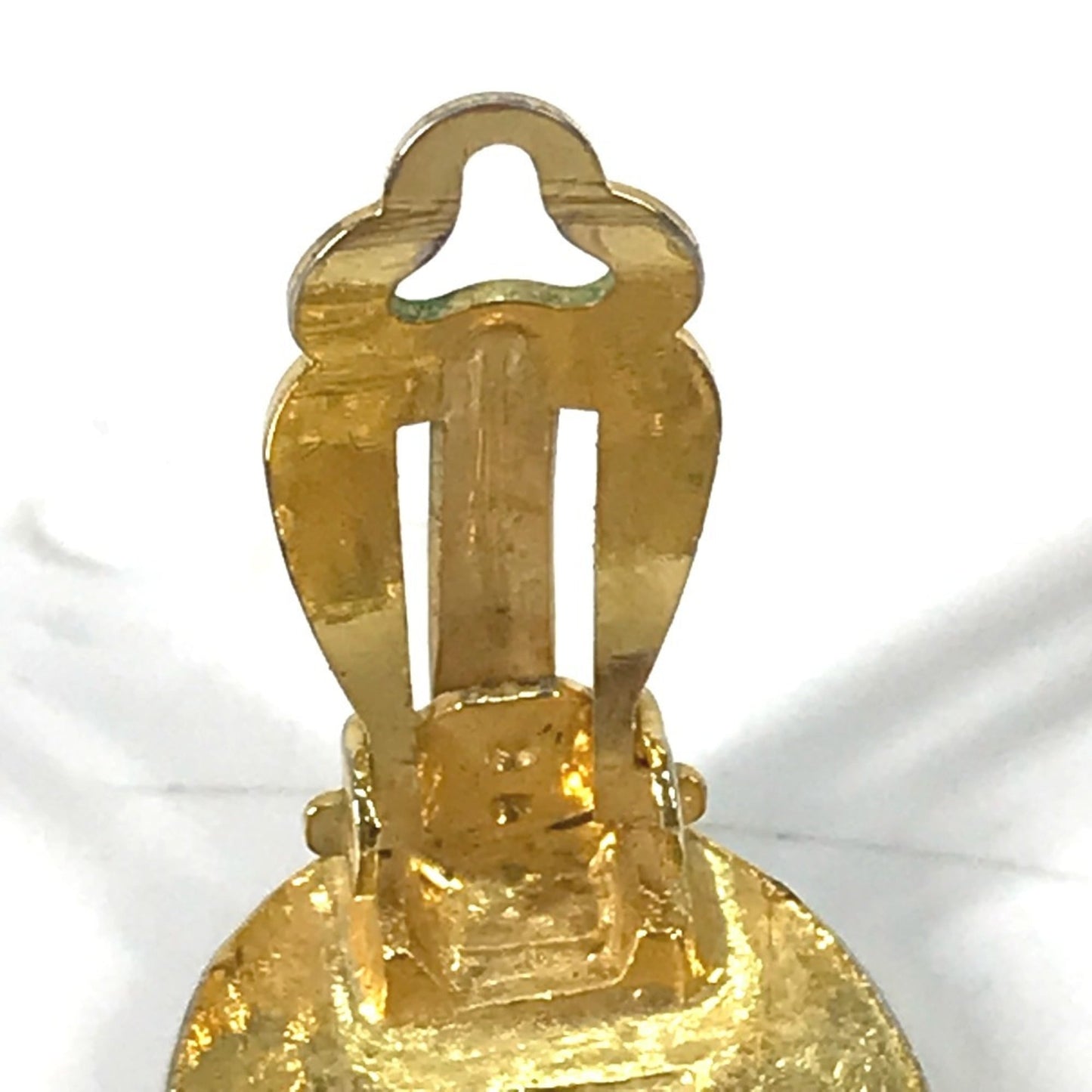 CHANEL Vintage CC Coco Mark Earrings, Metal, Women's, Gold