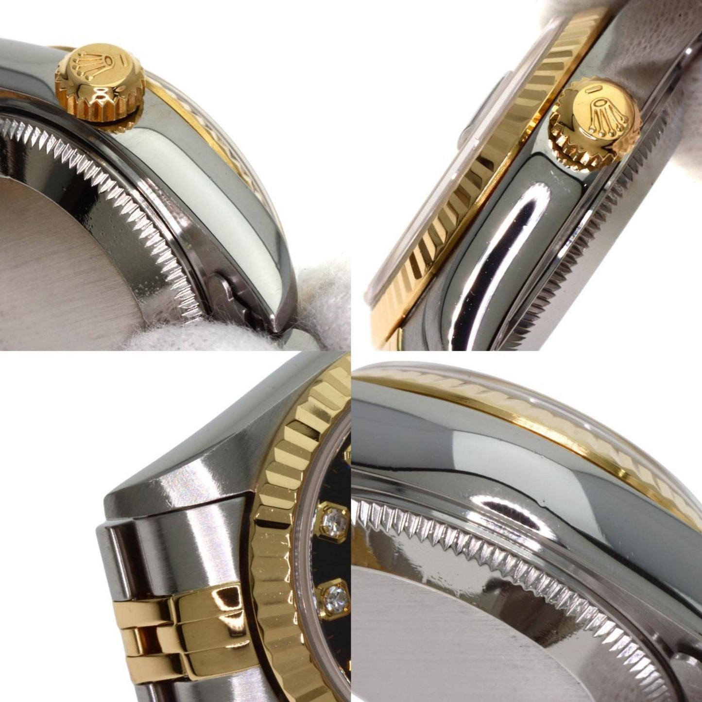 Rolex 69173G Datejust 10P Diamond Watch Stainless Steel SSxK18YG Ladies ROLEX