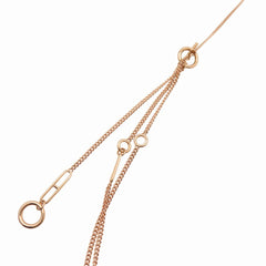 Hermes Like New Hermès Echappé KL8PG Long Necklace 750 Pink Gold 35.3g Jewelry 1314 — Like New