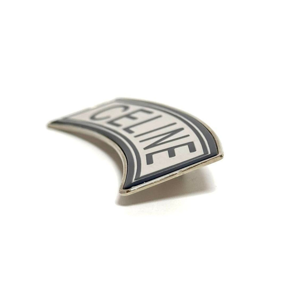Celine Men's Women's Brooch Pin Badge Logo Blue — Like New