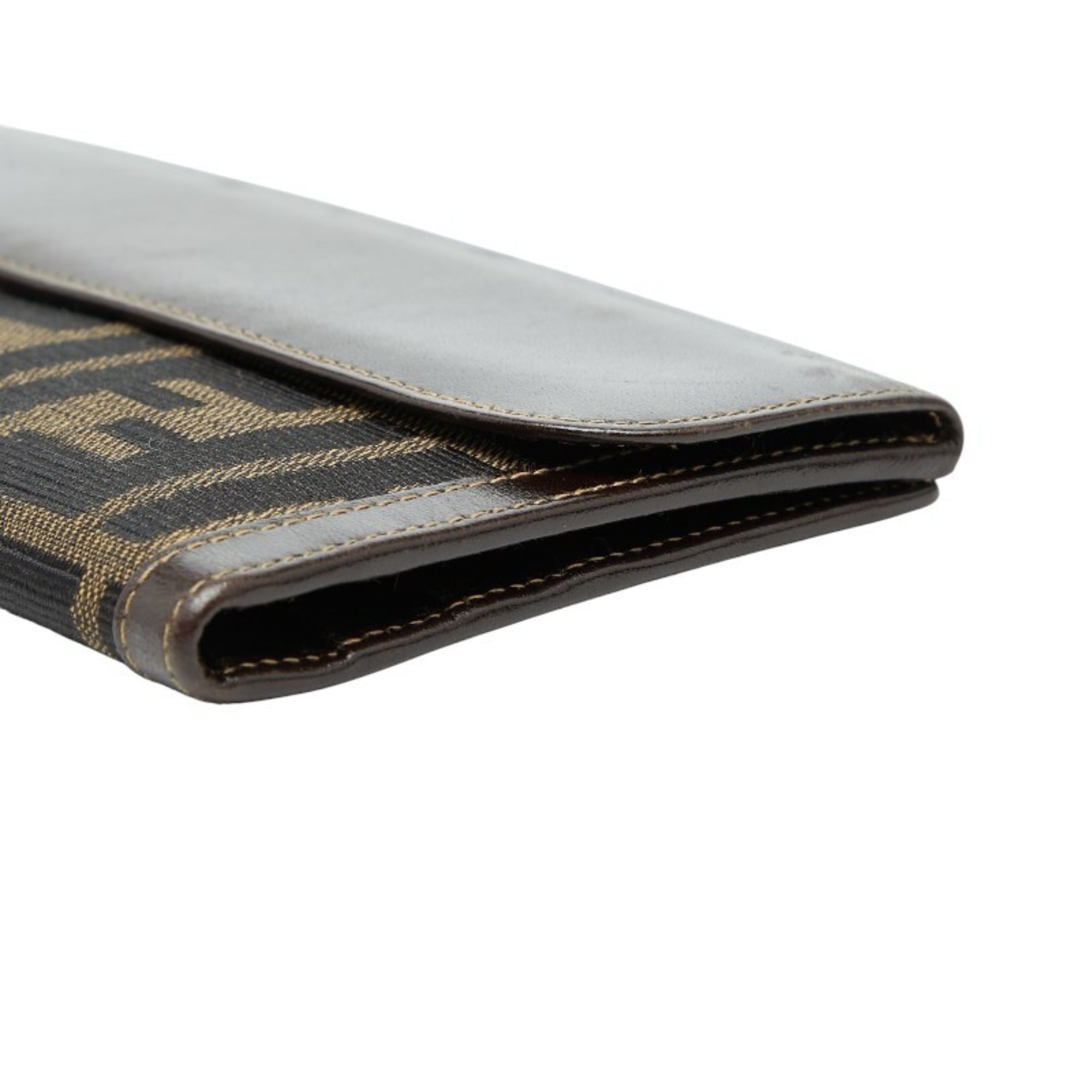 Fendi Zucca Long Wallet 2804 01339 088 Brown Canvas and Leather Women's FENDI