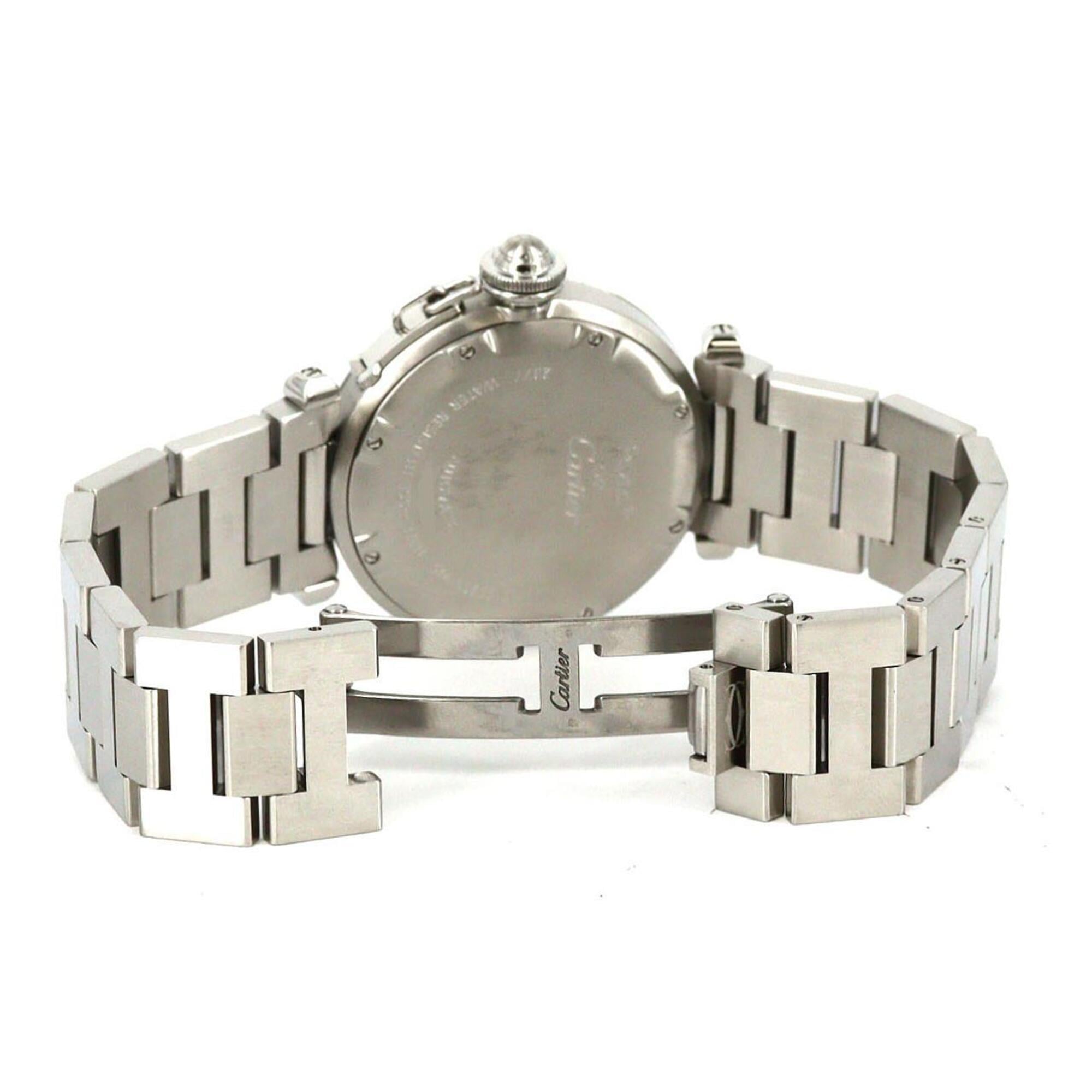 Cartier Pasha C GMT W31029M7 Stainless Steel Automatic Watch — Very Good