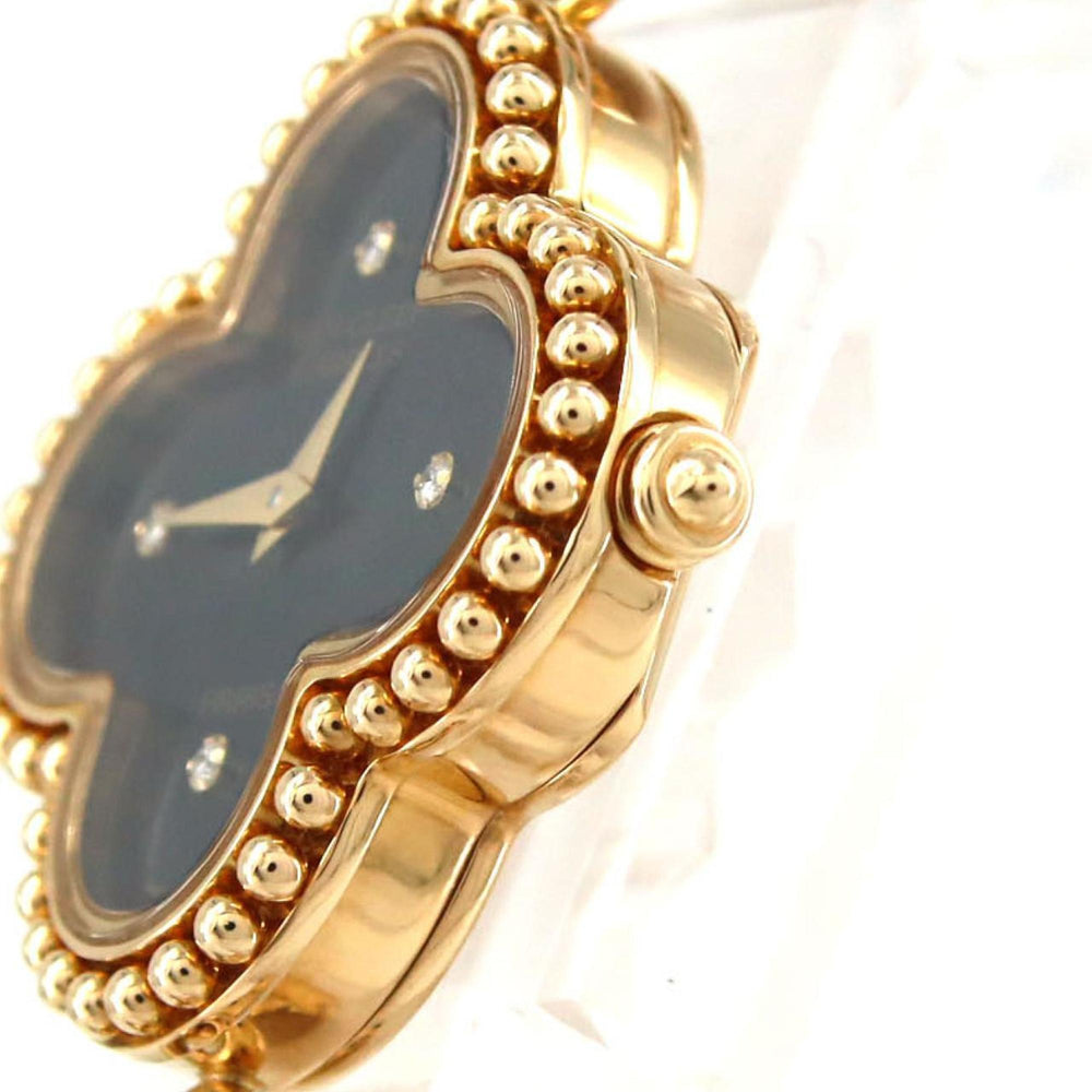 Van Cleef & Arpels Alhambra YG 4P 122974 Quartz Watch — Very Good