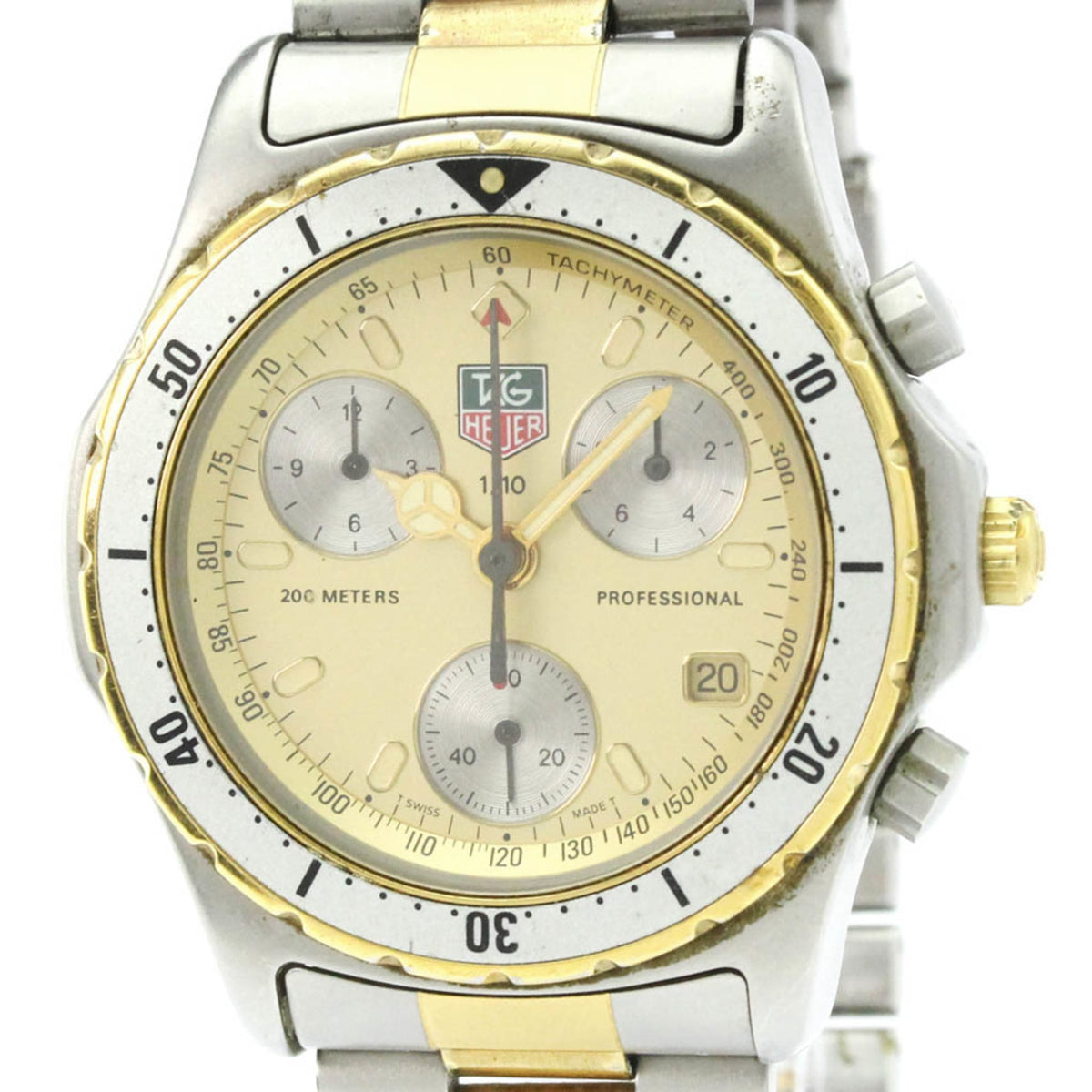 TAG HEUER Professional 200M Gold Plated Stainless Steel Quartz 575.406 — Good