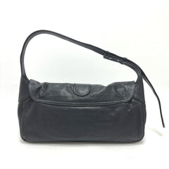 GUCCI 767209 GG Marmont Flap Bag, Handbag, Shoulder Leather, Women's, Black, Like New — Like New
