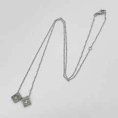 GUCCI Interlocking Necklace, SV925 Silver, Women's — Like New