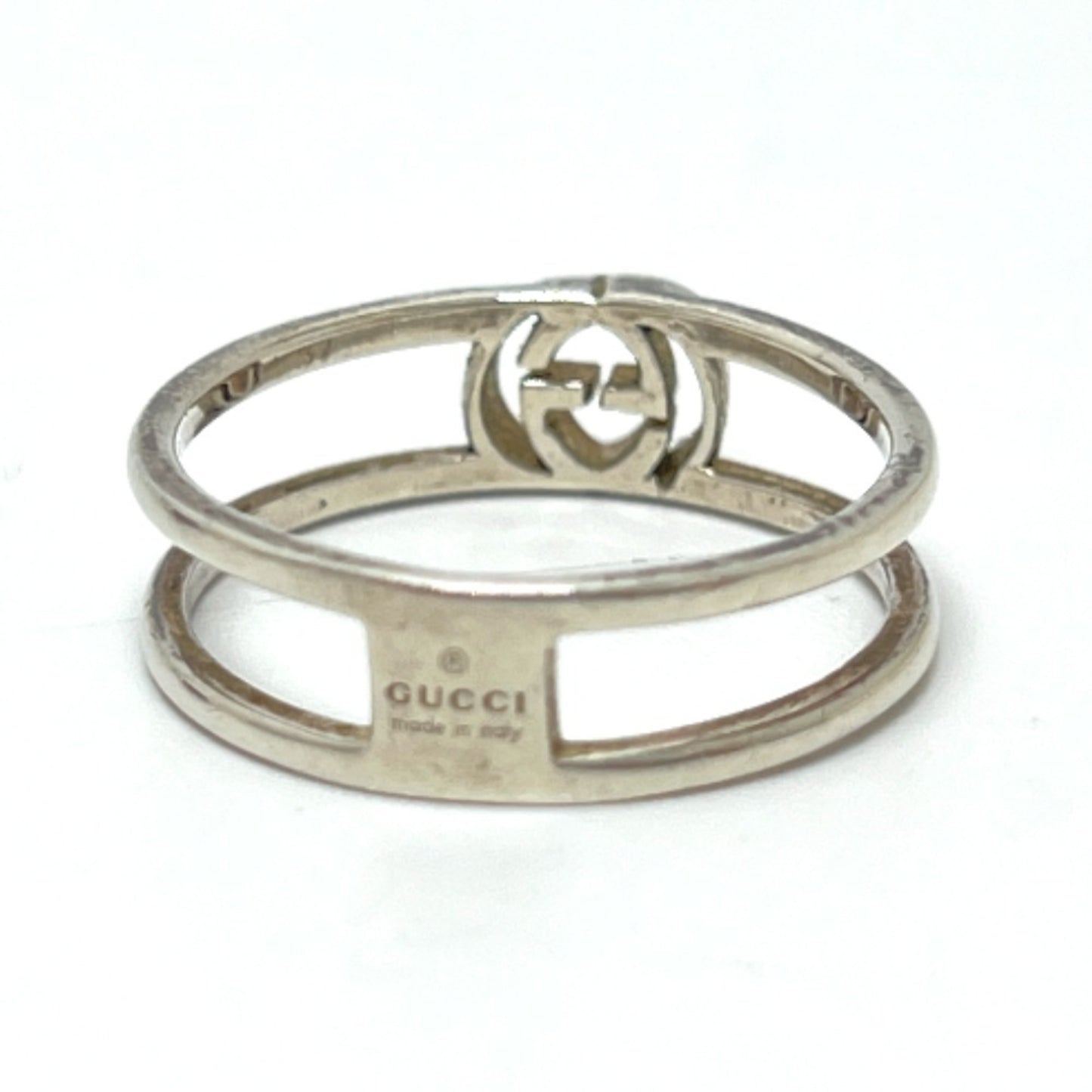 GUCCI Interlocking G Ring, SV925, Women's Silver