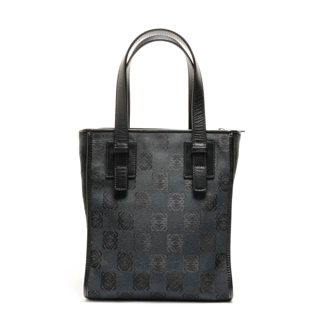 LOEWE Canvas Anagram Repeat Handbag in Black