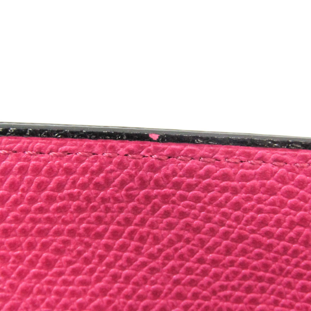 Valextra V9L18 Women's Leather Long Wallet (bi-fold) Pink