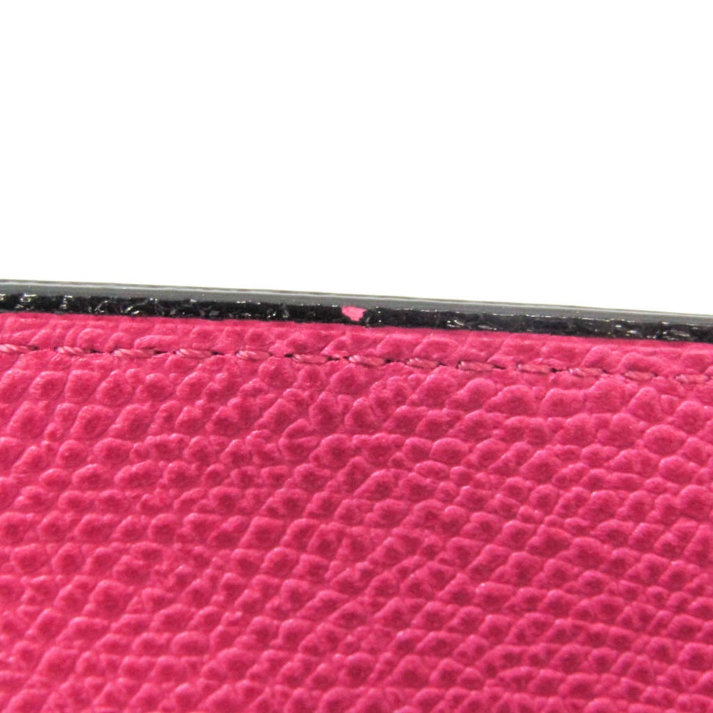 Valextra V9L18 Women's Leather Long Wallet (bi-fold) Pink