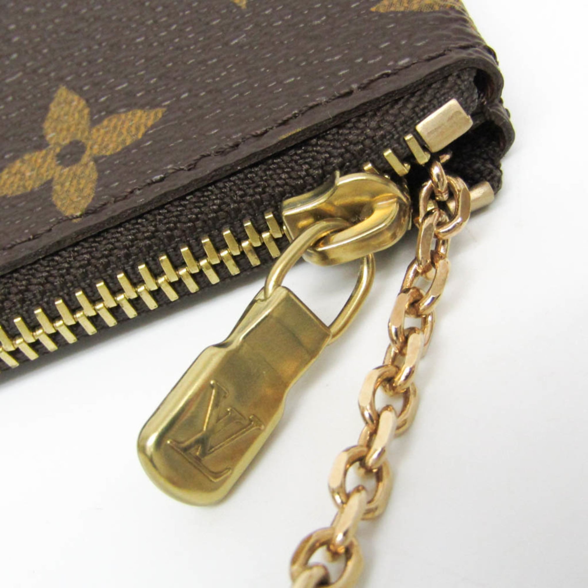 Louis Vuitton Monogram Key Pouch M62650 Men,Women Monogram Coin Purse/coin Case Brown