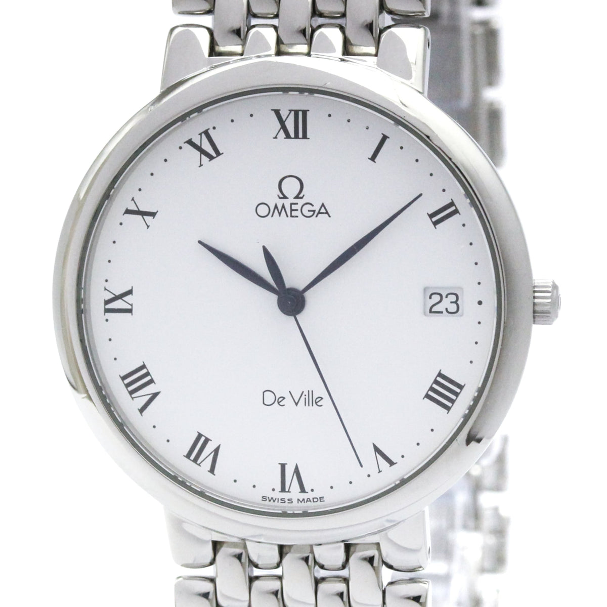 OMEGA De Ville Quartz Stainless Steel Mens Watch 7520.23 Polished — Very Good