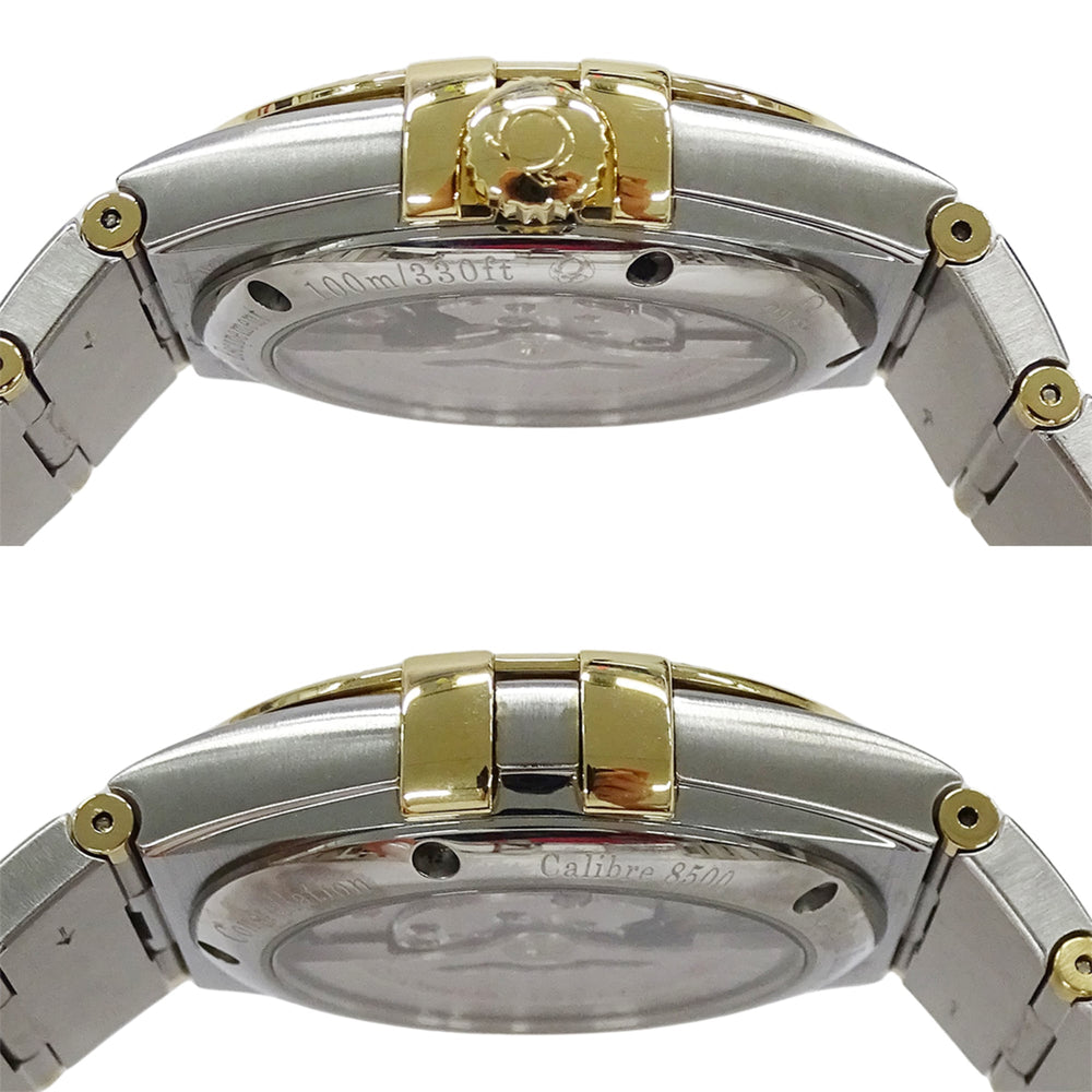 Omega Constellation 123.20.38.21.52.002 Men's Watch, Brand Name, 11P Diamonds, Co-Axial Movement, Date, Automatic Winding, Stainless Steel (SS) and Gold (YG) Combination — Good