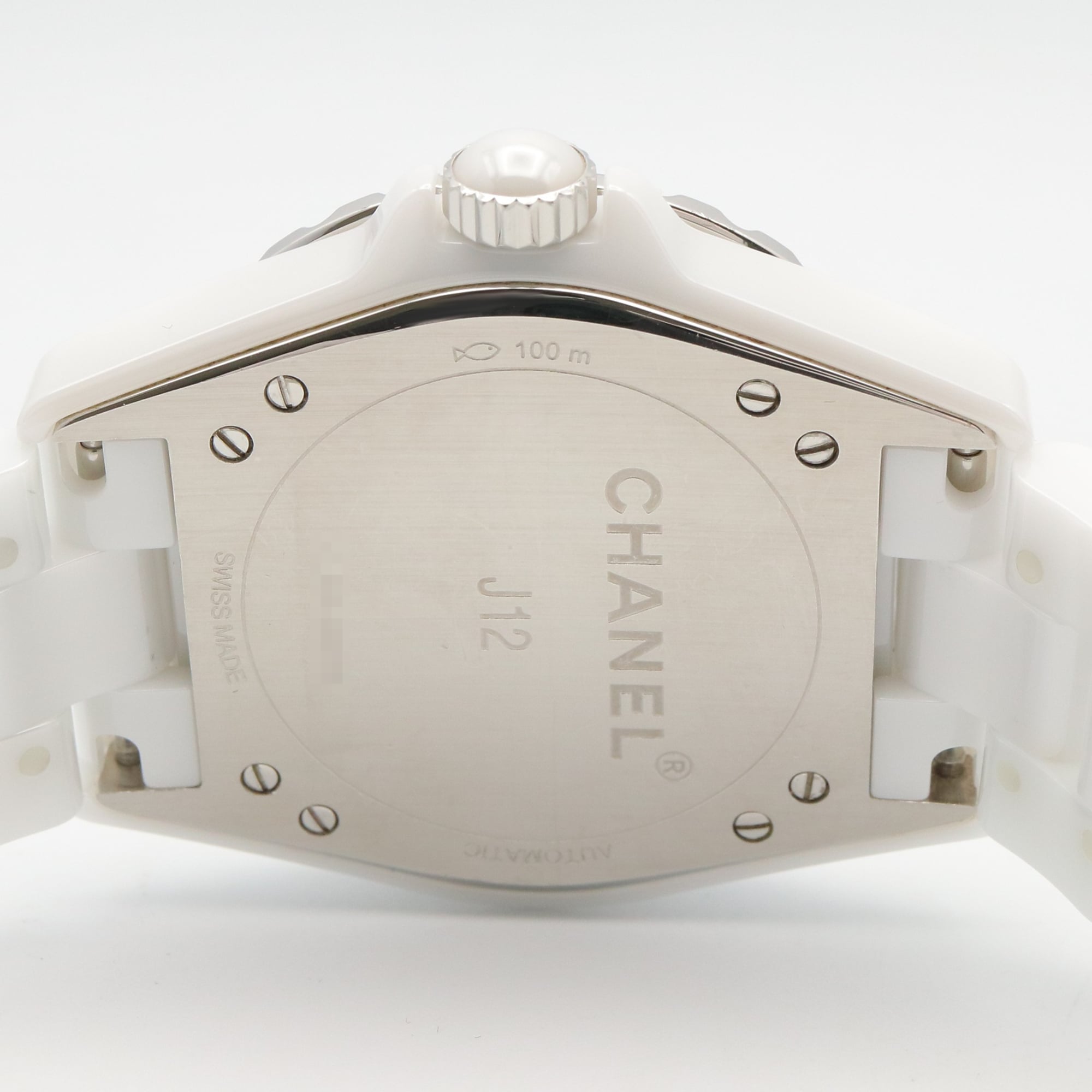 Chanel J12-365 Ceramic Men's Watch, White (H3837) — Very Good