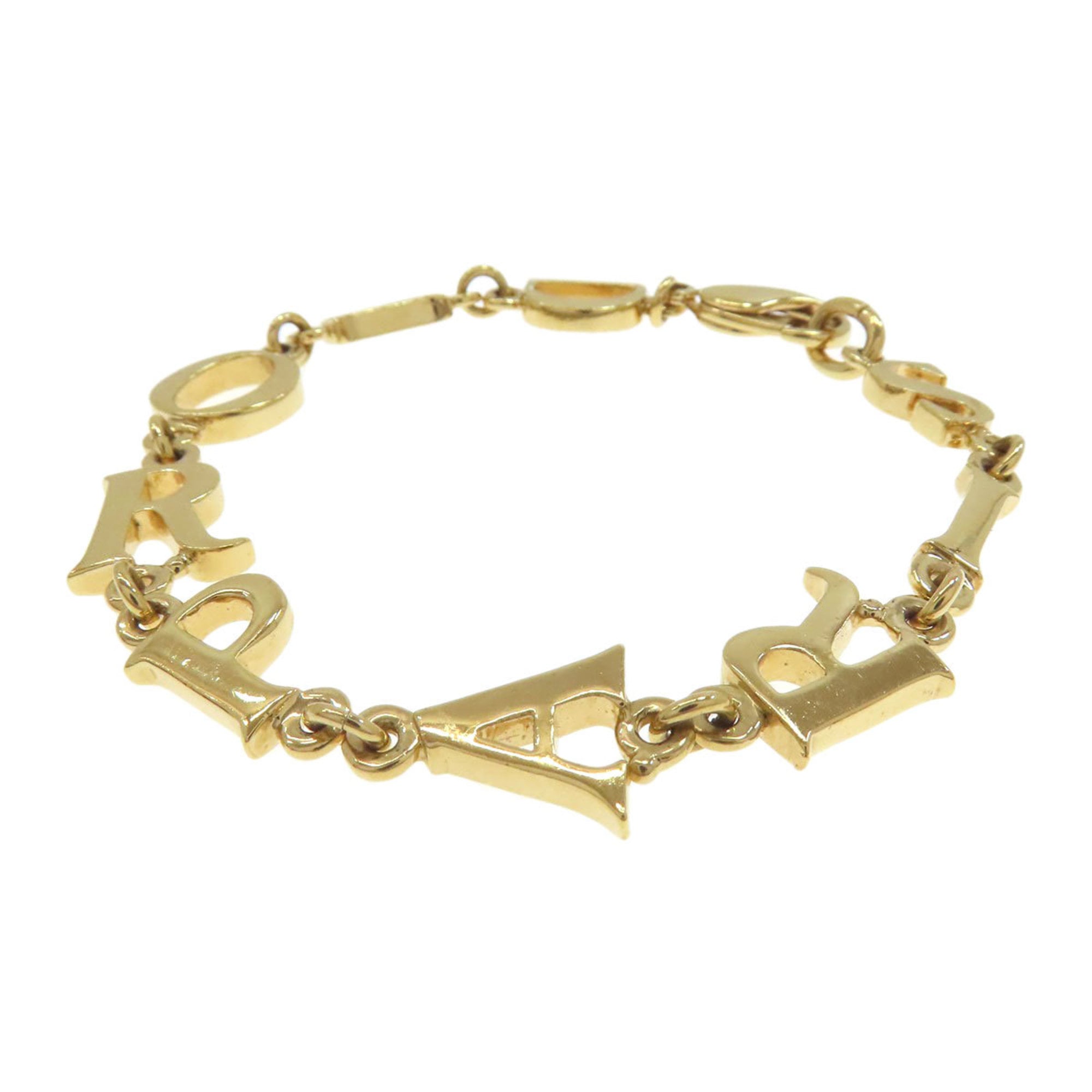 Christian Dior logo bracelet in metal for women.