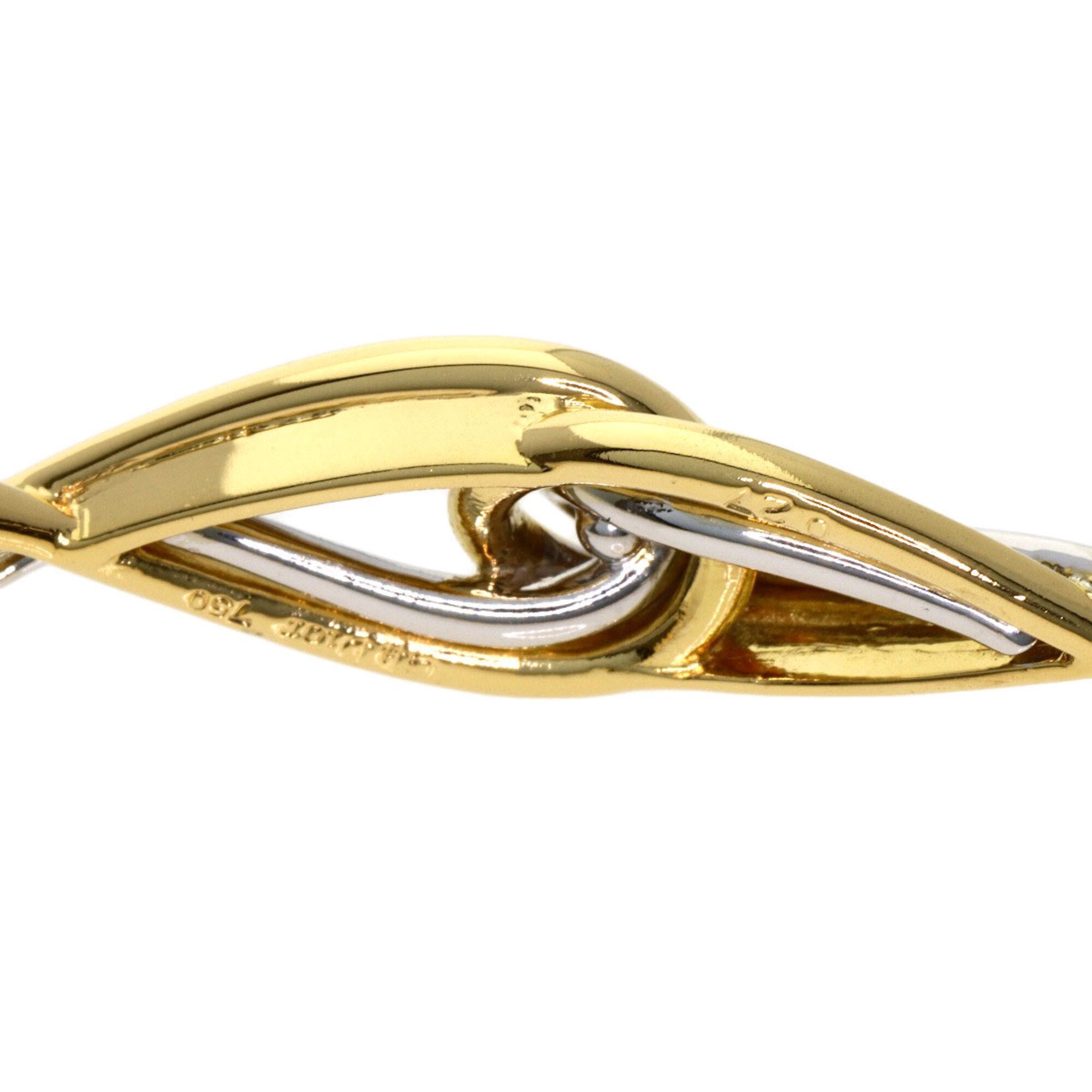 Christian Dior Twist Motif Bracelet, 18K Yellow Gold/18KWG, Women's — Like New