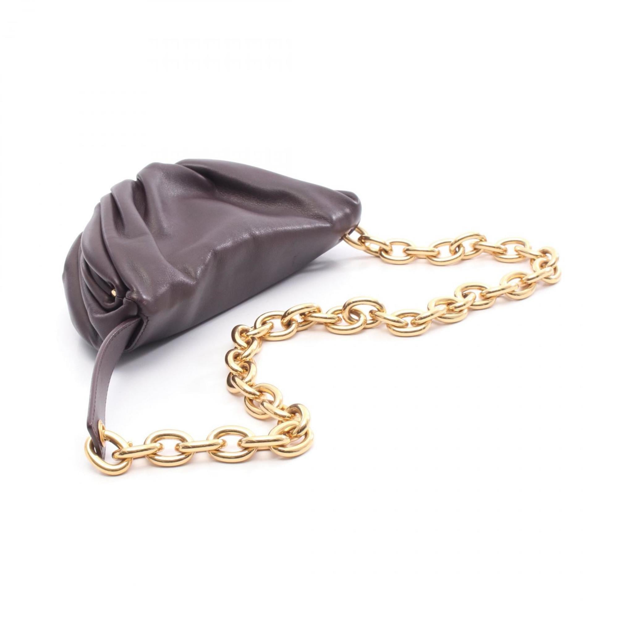 Bottega Veneta The Chain Pouch Waist Bag/Body Bag Leather Women's Bordeaux