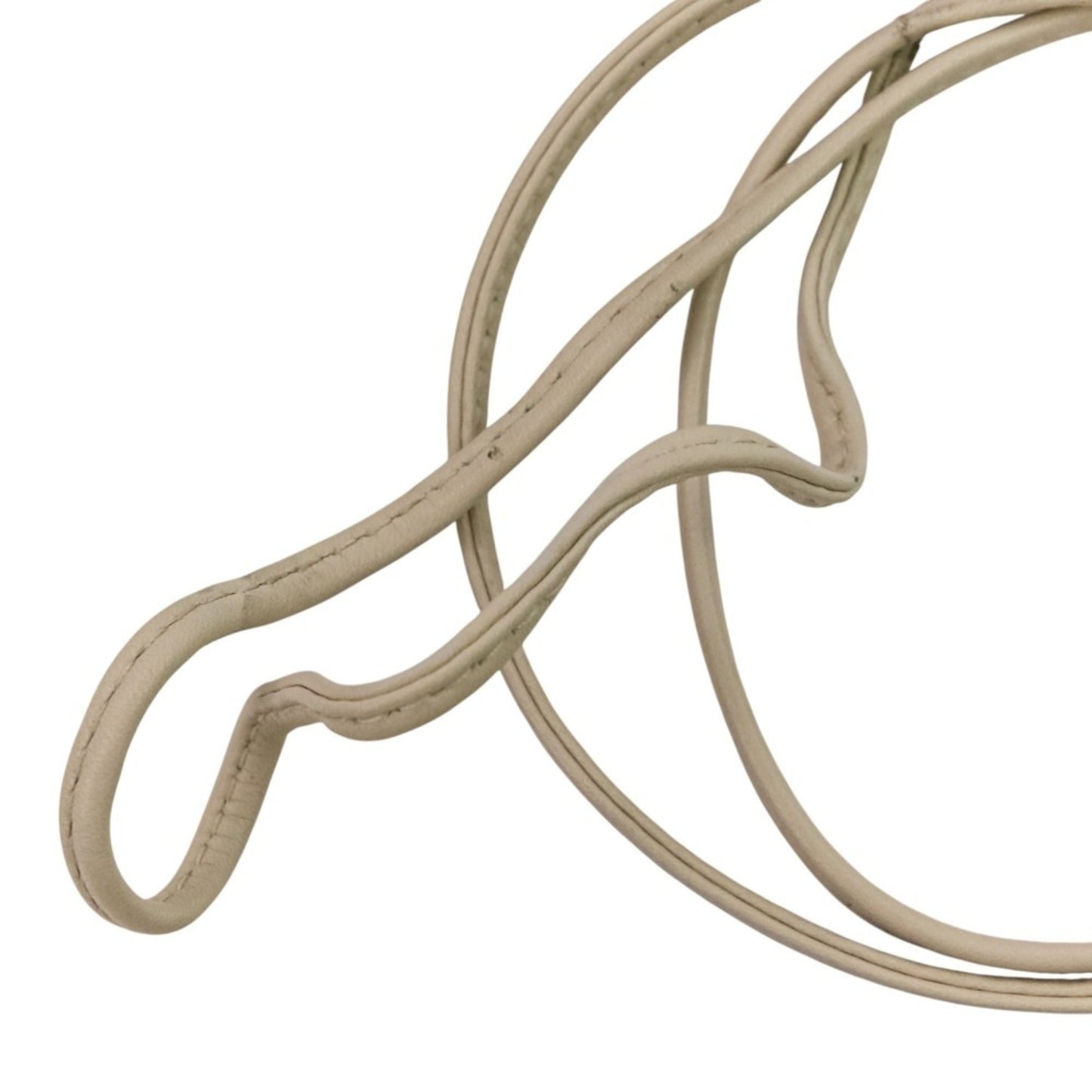 BOTTEGA VENETA Mini The Pouch Leather Shoulder Bag 585852 Ivory Women's