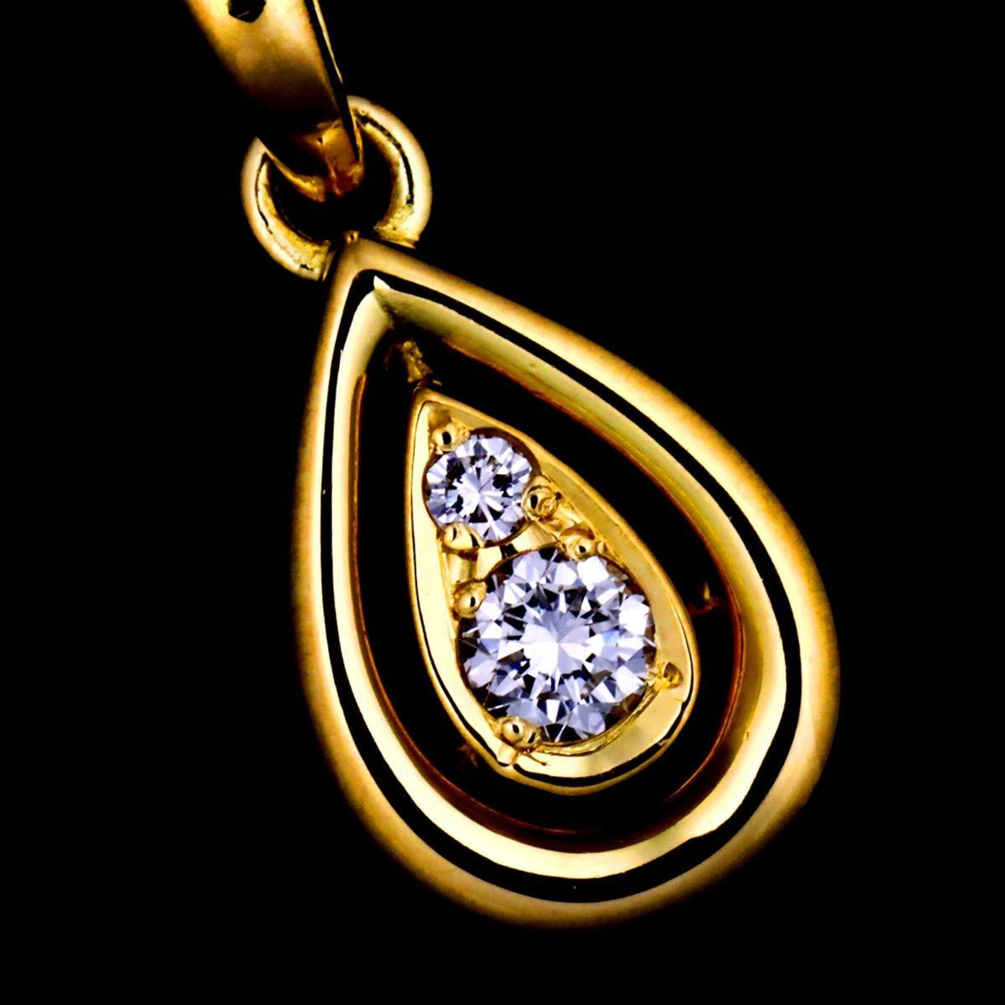 Christian Dior Diamond Necklace, 40cm, 18K Yellow Gold (750) — Like New