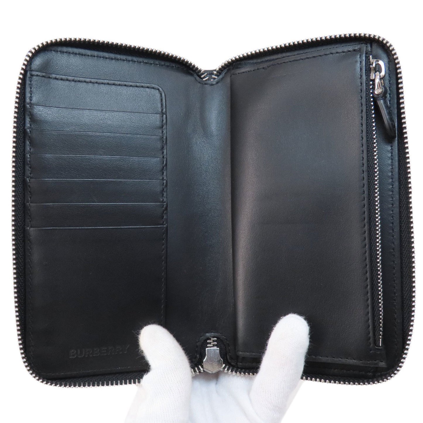 Burberry Camouflage Pattern Long Wallet PVC Women's BURBERRY