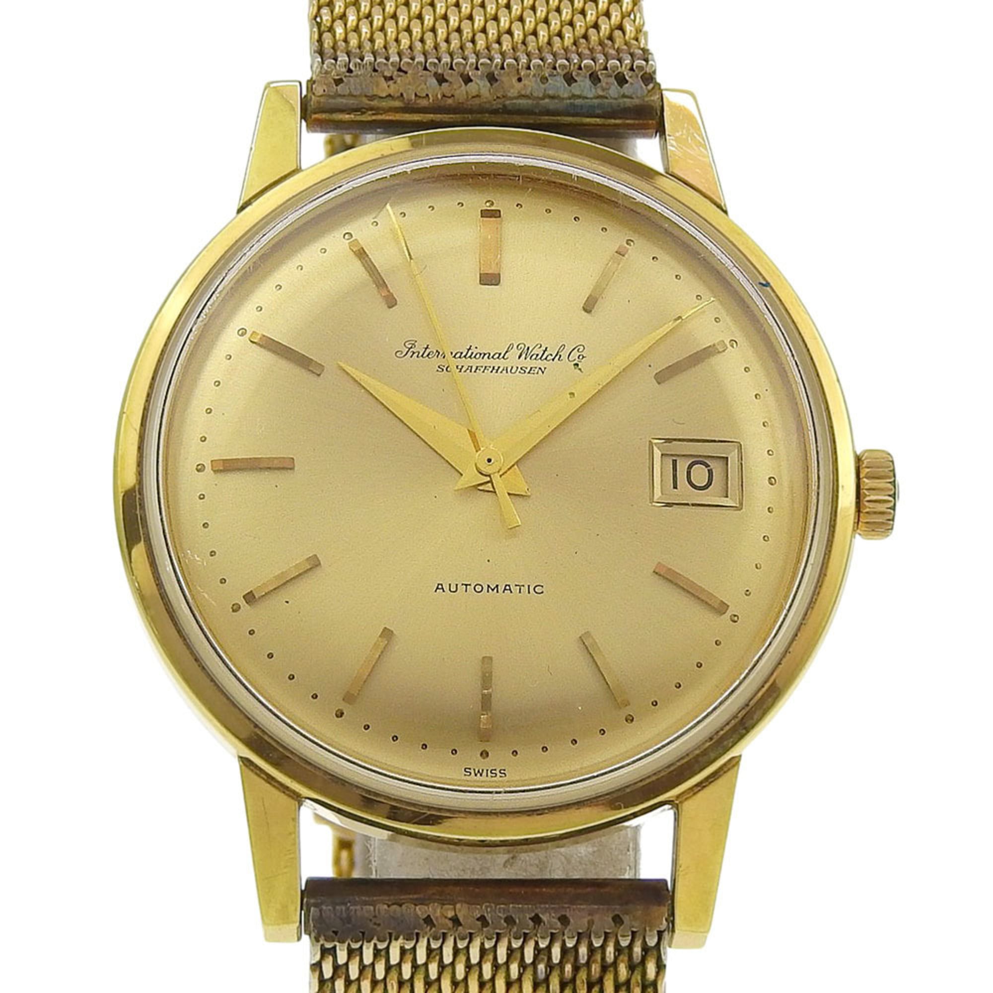 International Watch Company IWC Caliber 8541 Men's Automatic with Gold-Plated Analog Display and Gold Dial — Good