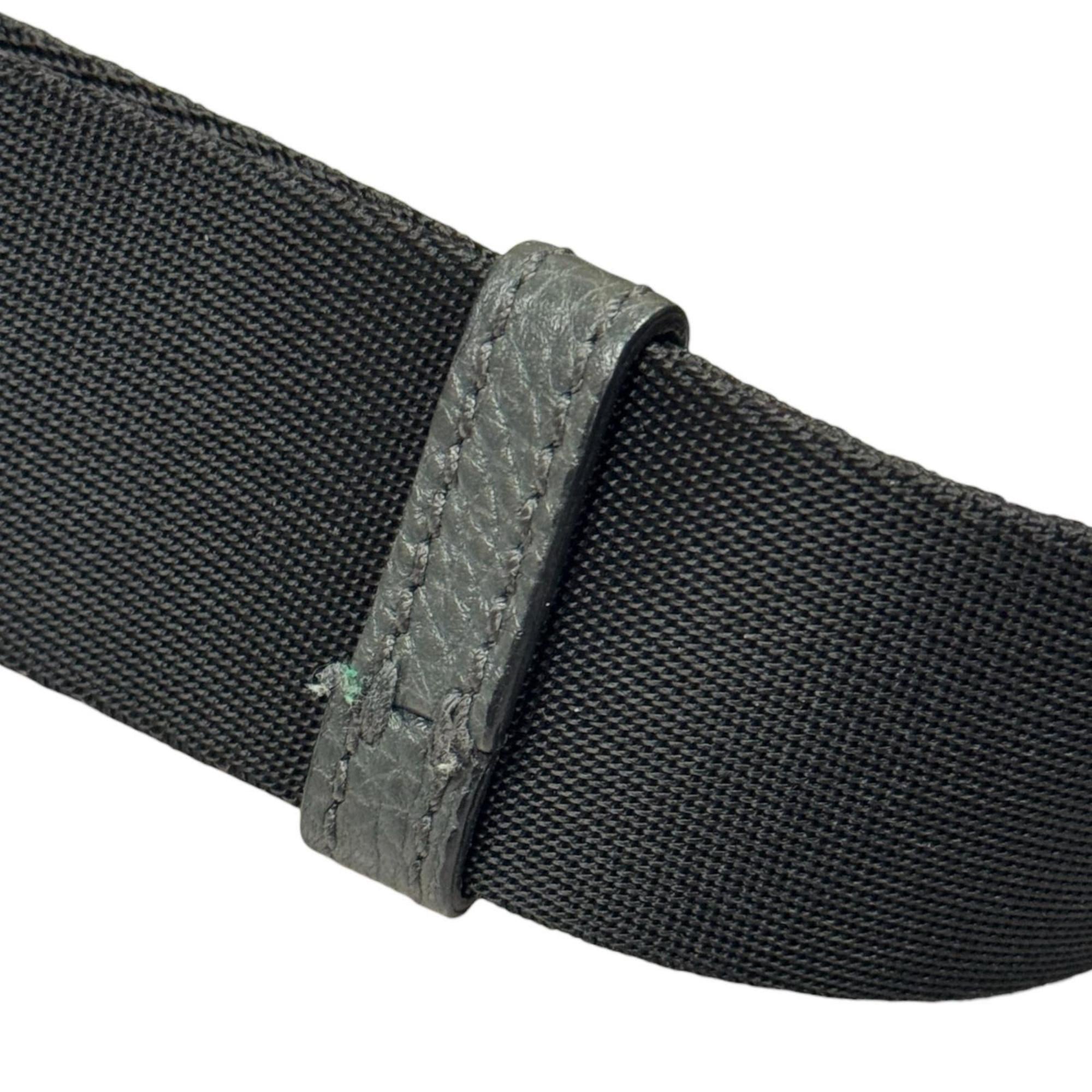 Salvatore Ferragamo Shoulder Bag Leather FZ-24-0471 Gray Men's