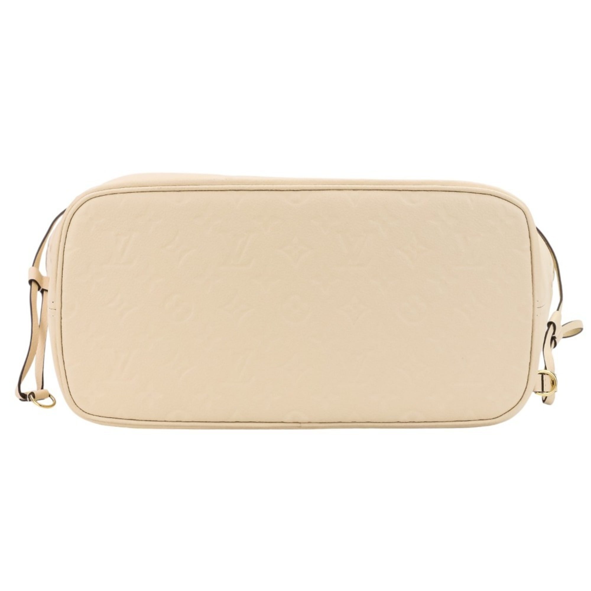 LOUIS VUITTON Monogram Empreinte Neverfull MM Tote Bag M46676 Crème Women's — Like New