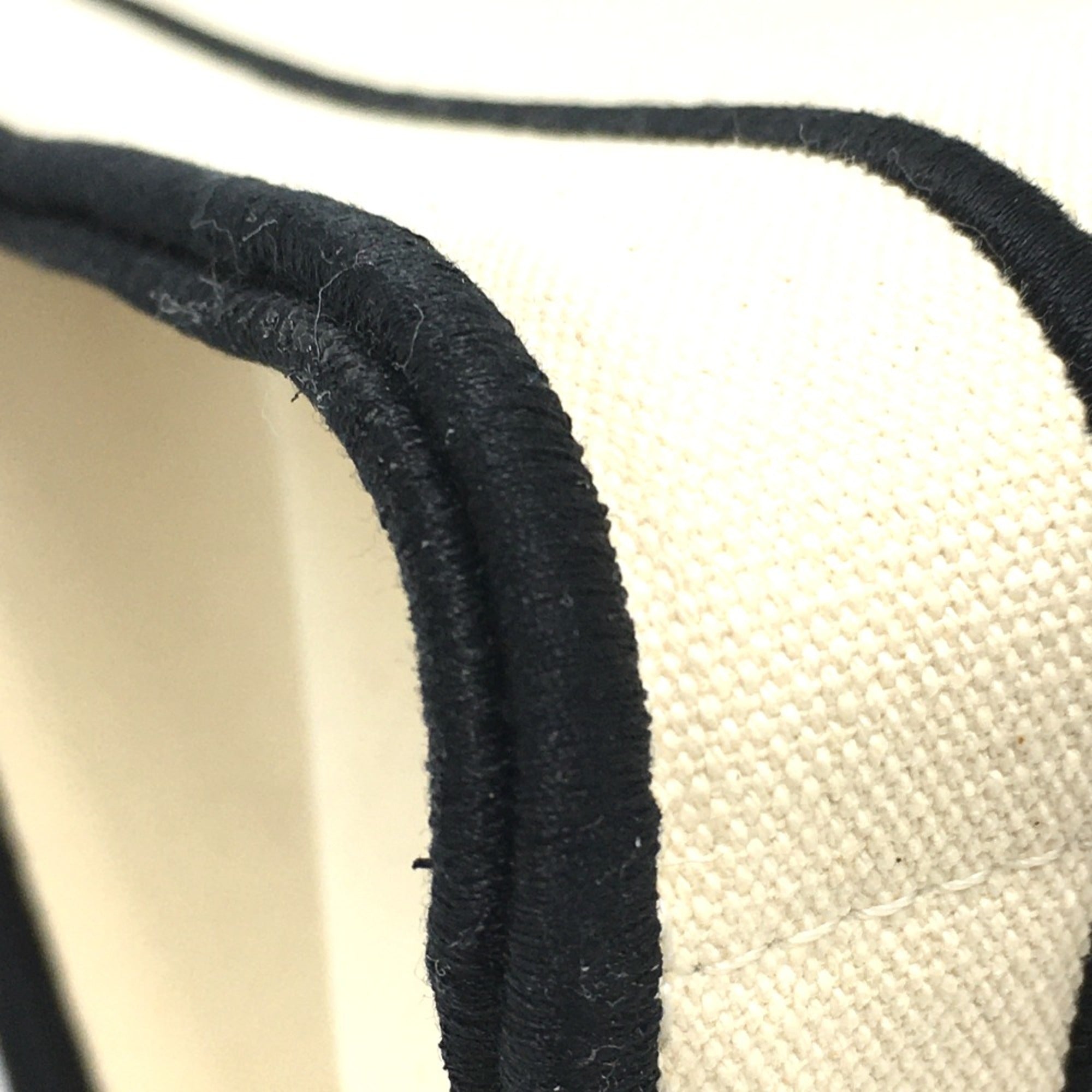 Fendi 8BH379 bag large Tote Bag Gresso Natural Beige & Black Beige x Black — Like New