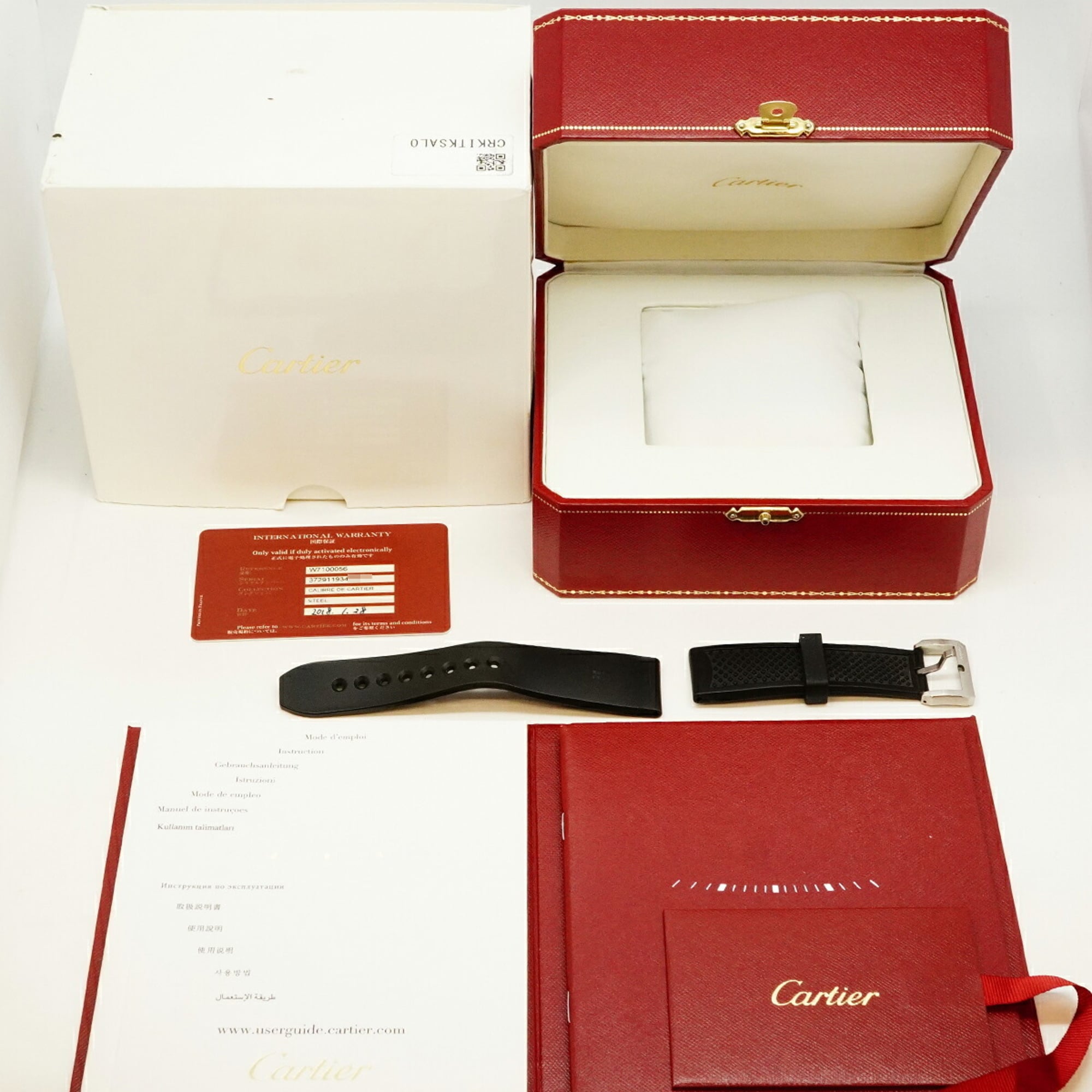 Cartier Calibre Diver 300M W7100056 Black Dial Men's Watch — Good