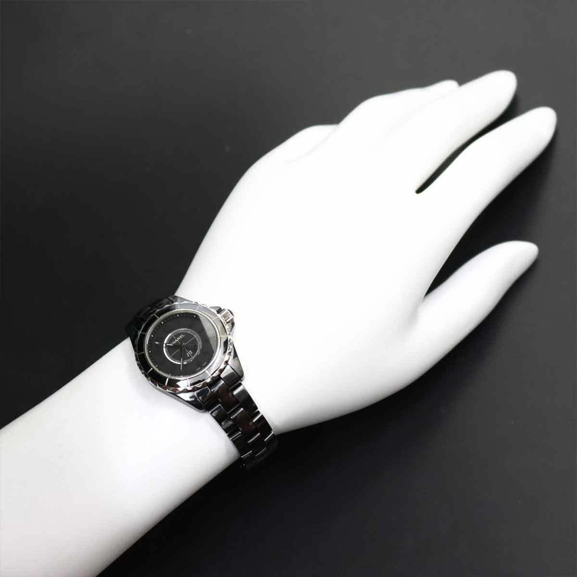 Chanel J12 Intense Black 29mm H4196 Women's Watch, Ceramic Quartz Watch — Very Good