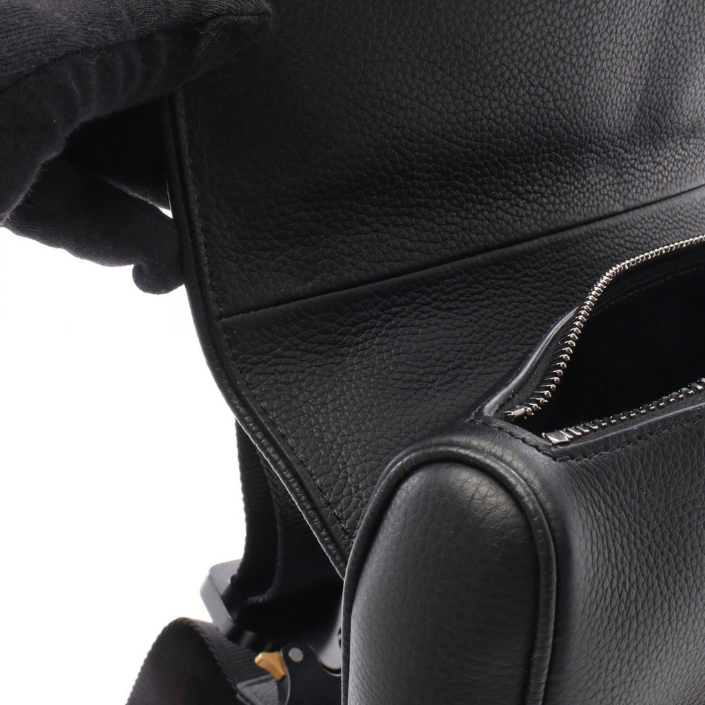 Christian Dior Dior DIOR x ERL SADDLE Saddle Bag, Waist Body Handbag, Leather, Men's, Black