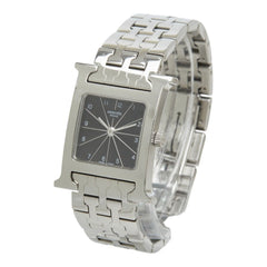 Hermes H-Watch HH1.210 Quartz Black Dial Stainless Steel Women's Watch — Good