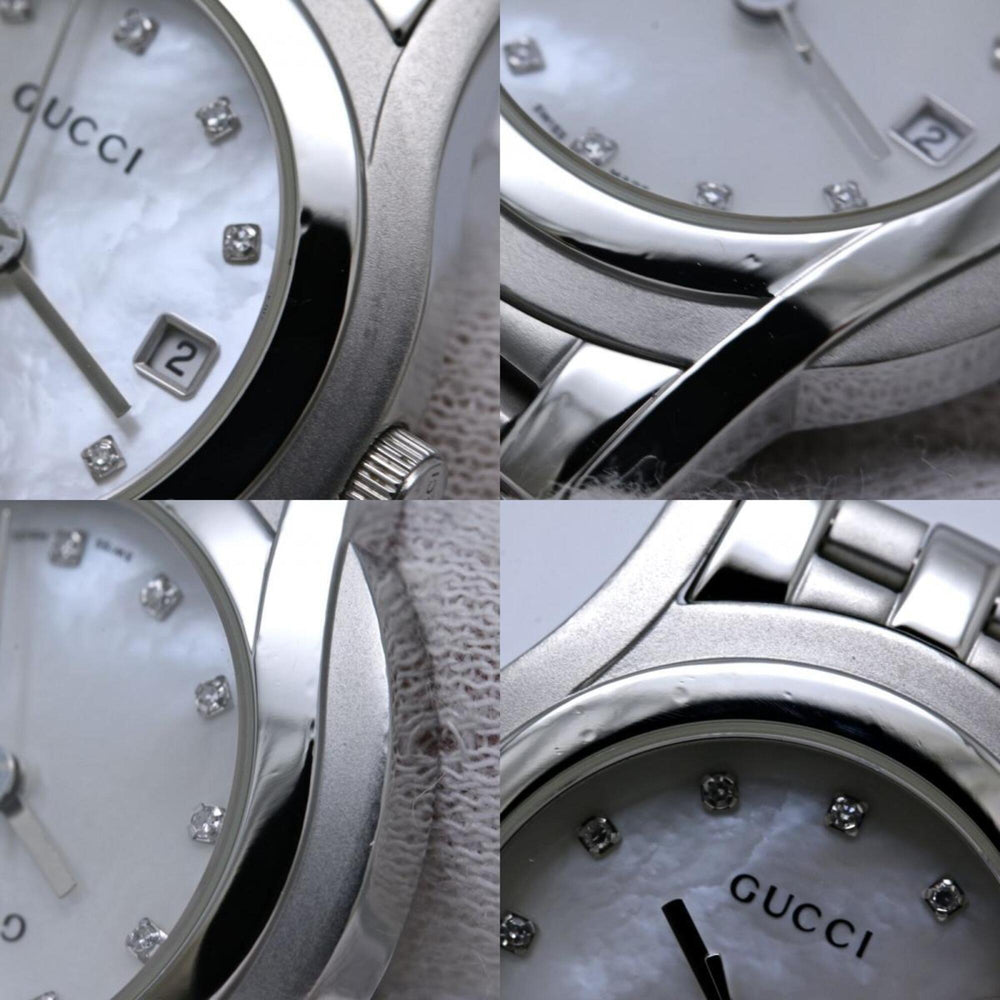 GUCCI G-Class Diamond Watch YA055501 5500L Women's SS 40521 — Good