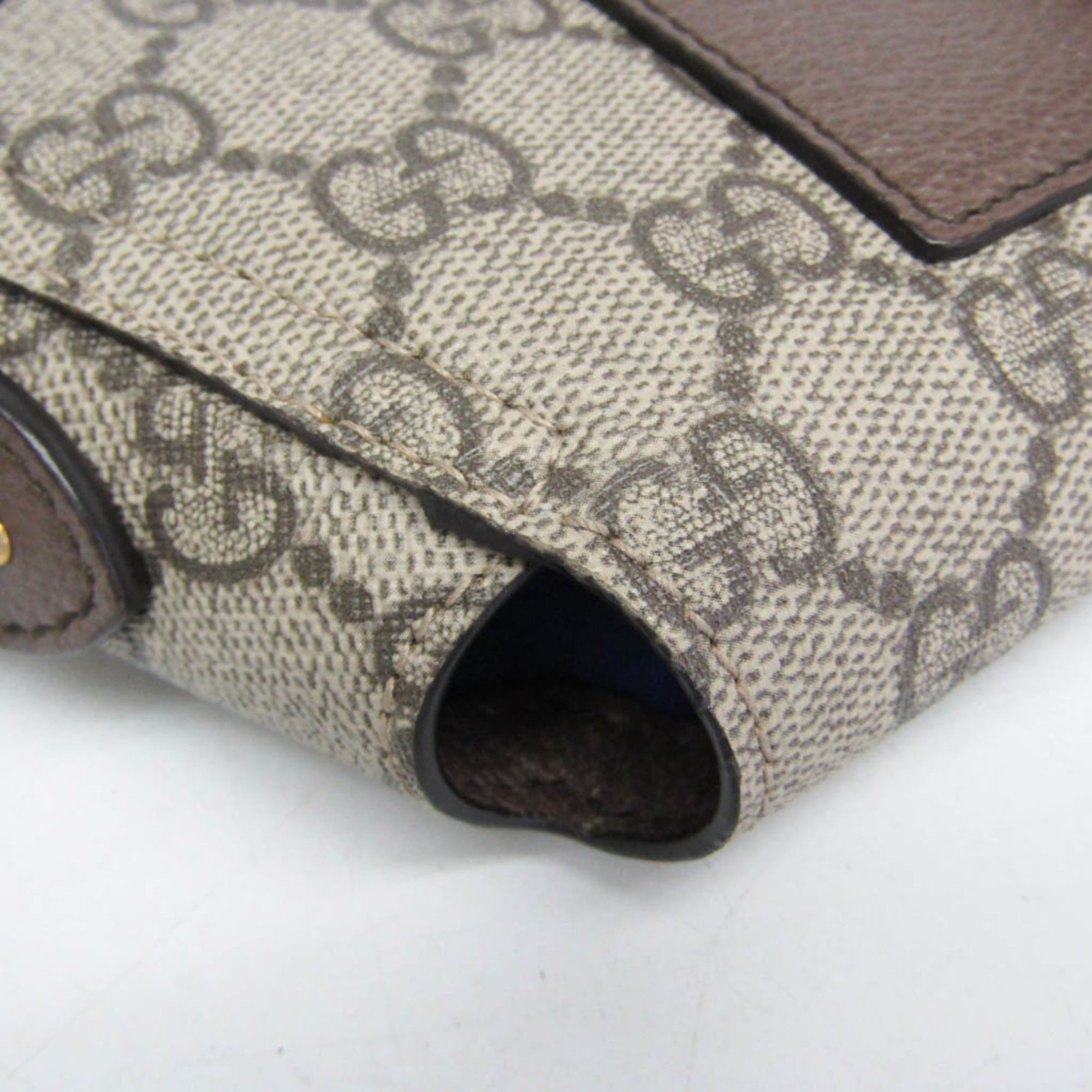 Gucci Ophidia AirPods Max Case 675995 Men,Women GG Supreme,Leather Shoulder Bag Beige,Brown — Like New
