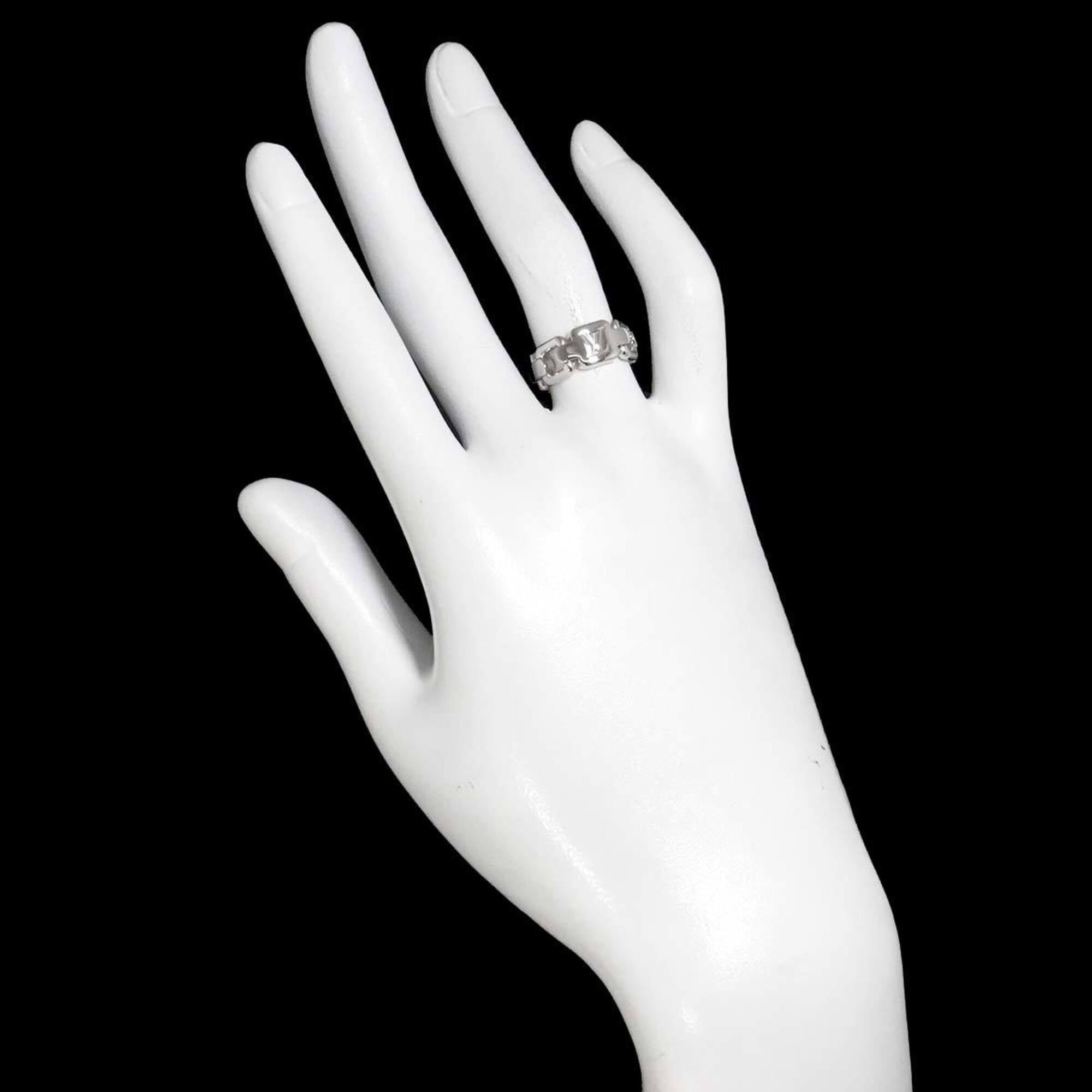 Louis Vuitton Berg Chain Attraction #48 Ring, 18K WG White Gold 750 — Like New