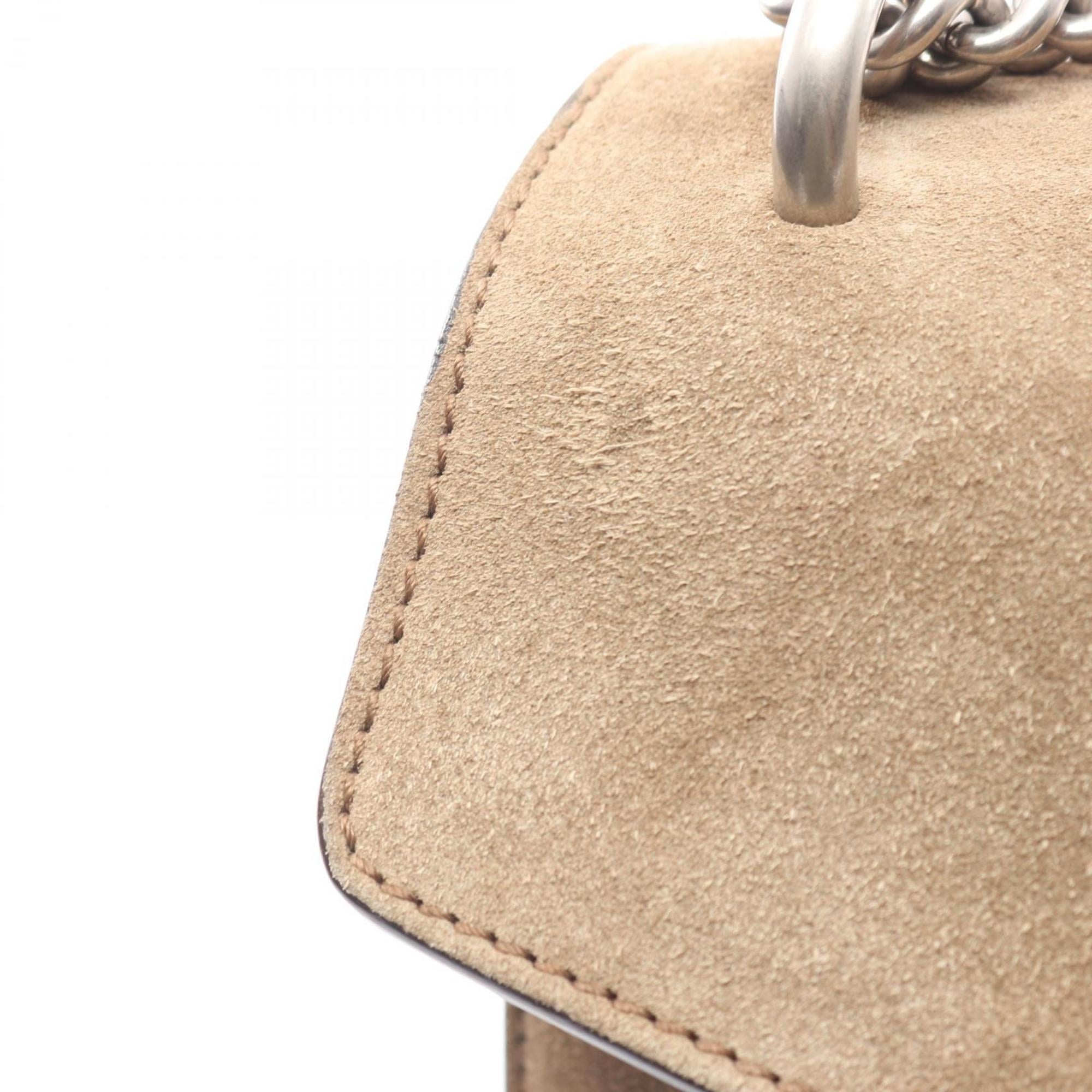 Gucci Dionysus Shoulder Bag/Handbag in Suede and Leather, Beige, Women's, 400249