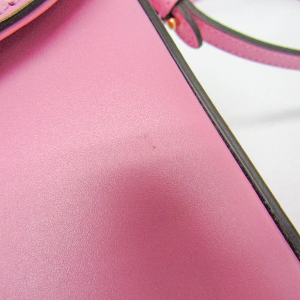 Gucci Bamboo 702106 Women's Leather Backpack,Handbag,Shoulder Bag Pink — Like New