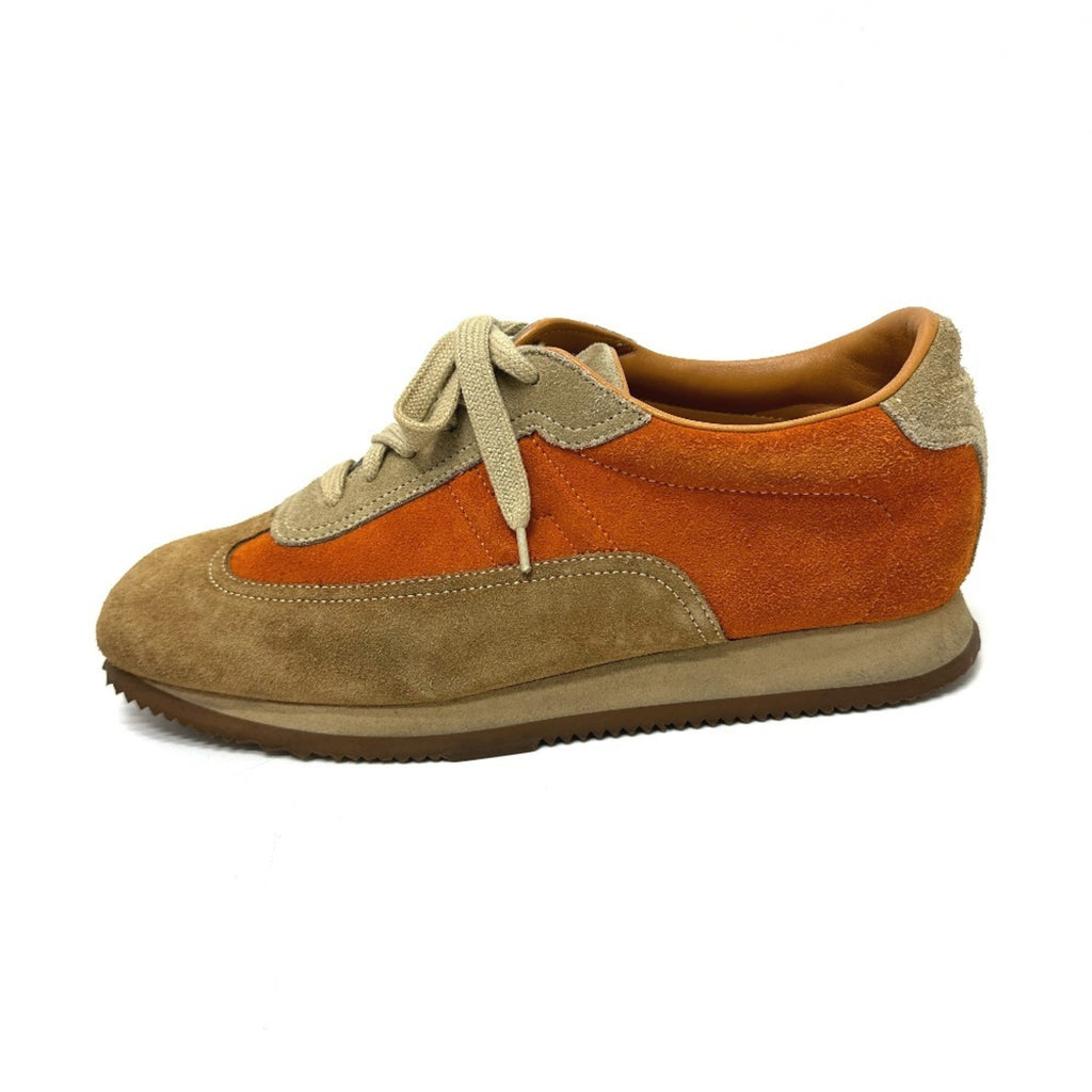 HERMES Hermes Quick Sneakers Suede Men's Orange