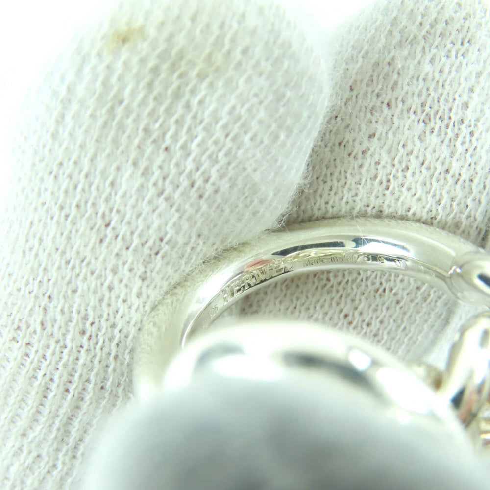HERMES Croisette Ring, AG925, 2023 model, Silver, Size 51 (equivalent to Japanese size), with box, Made in Italy, Weight: 16.5g, Women's — Like New