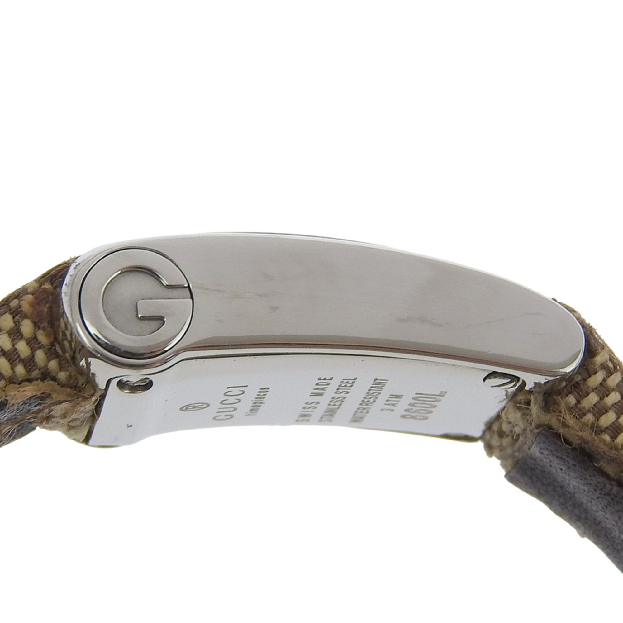 Gucci GUCCI watch 8600L stainless steel quartz analog silver dial women's — Very Good