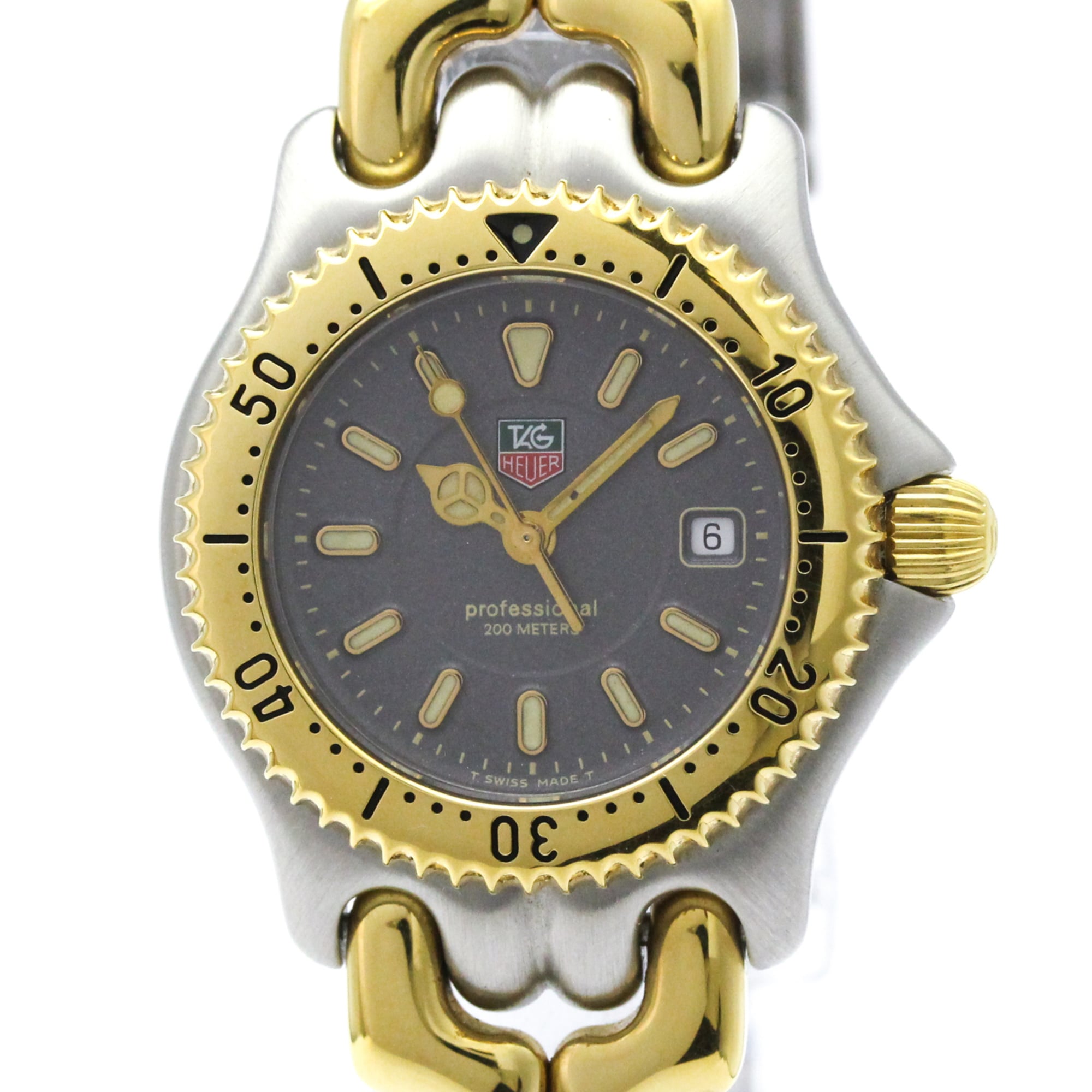 TAG HEUER Sel 200M Gold Plated Steel Ladies Watch WG1320 Polished — Very Good