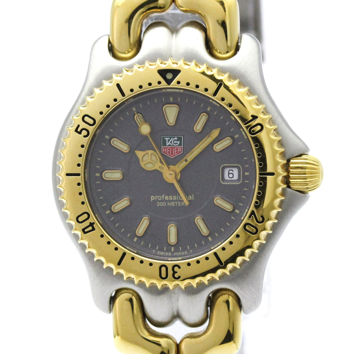TAG HEUER Sel 200M Gold Plated Steel Ladies Watch WG1320 Polished — Very Good