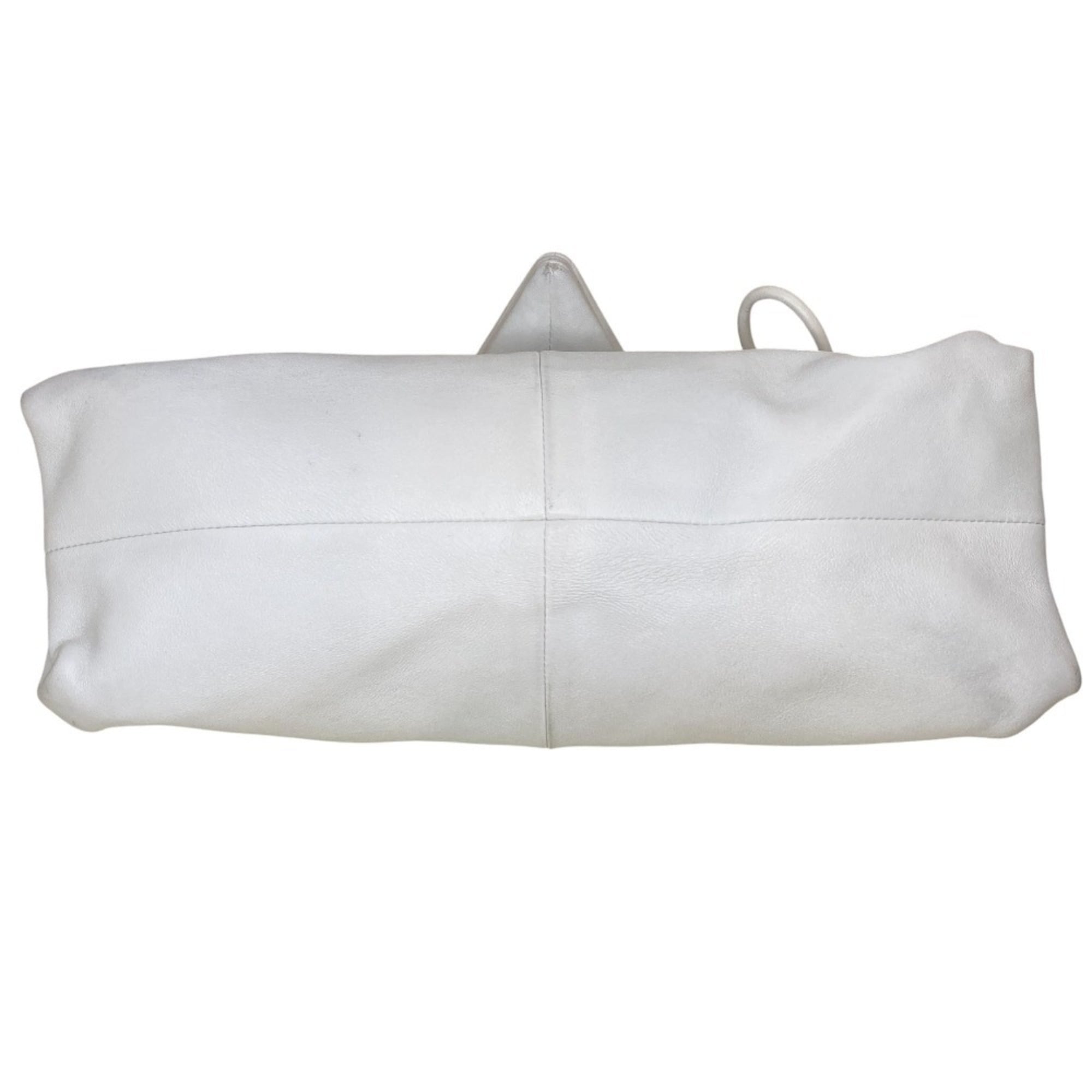 BOTTEGA VENETA Triangle Flap Clutch Bag in Off-White for Women