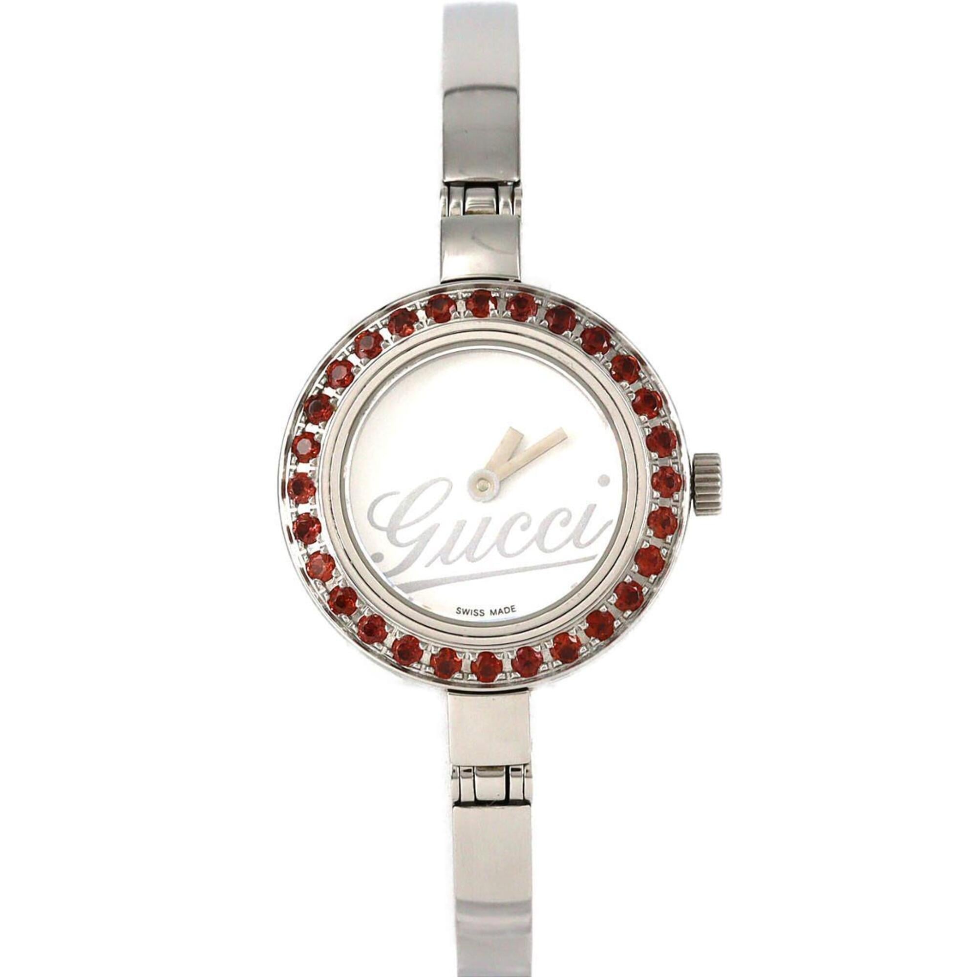 Gucci 105 Garnet YA105534 SS Quartz Watch — Good