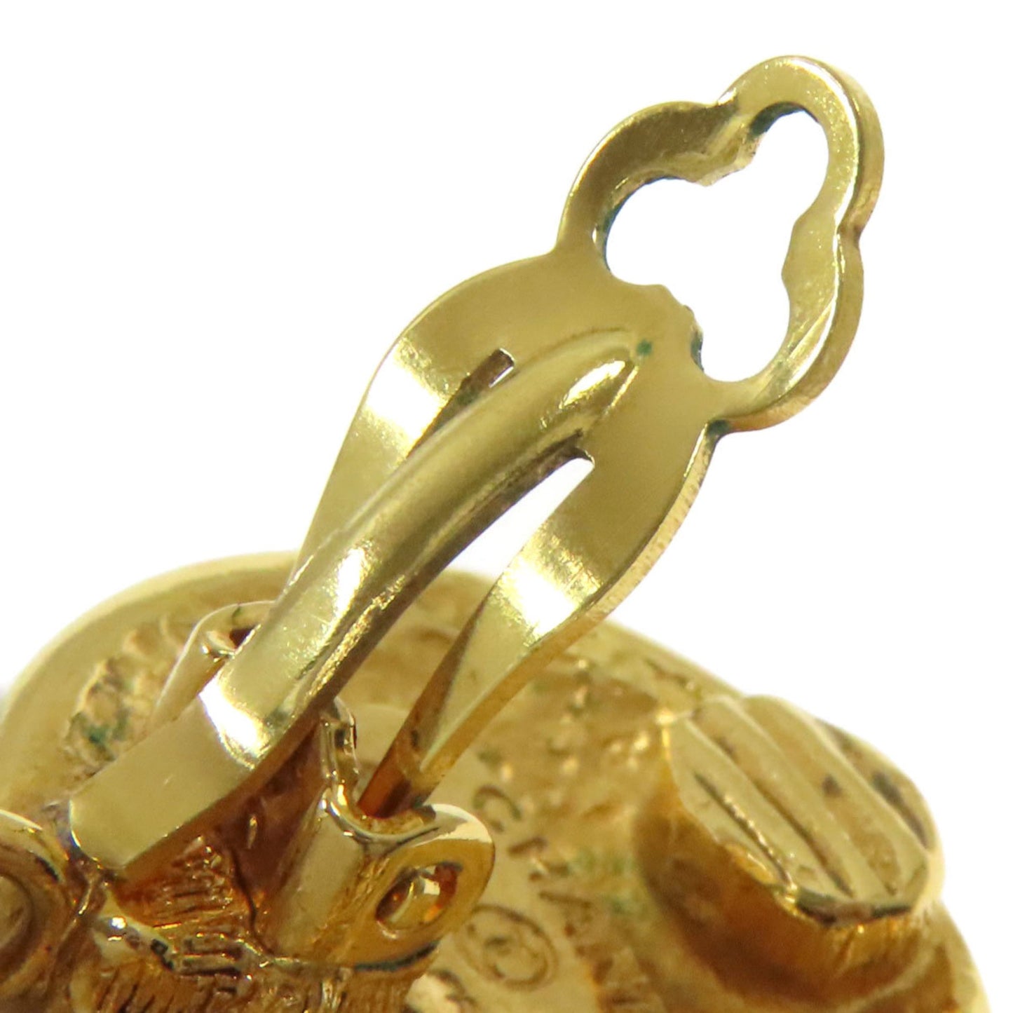 Chanel logo hoop earrings in metal for women