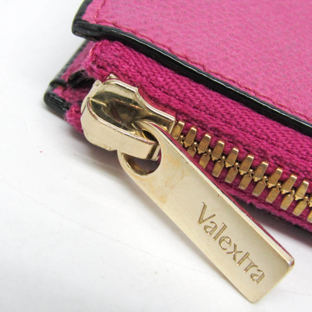 Valextra Multi-case Key Ring Men,Women Leather Coin Purse/coin Case Purple