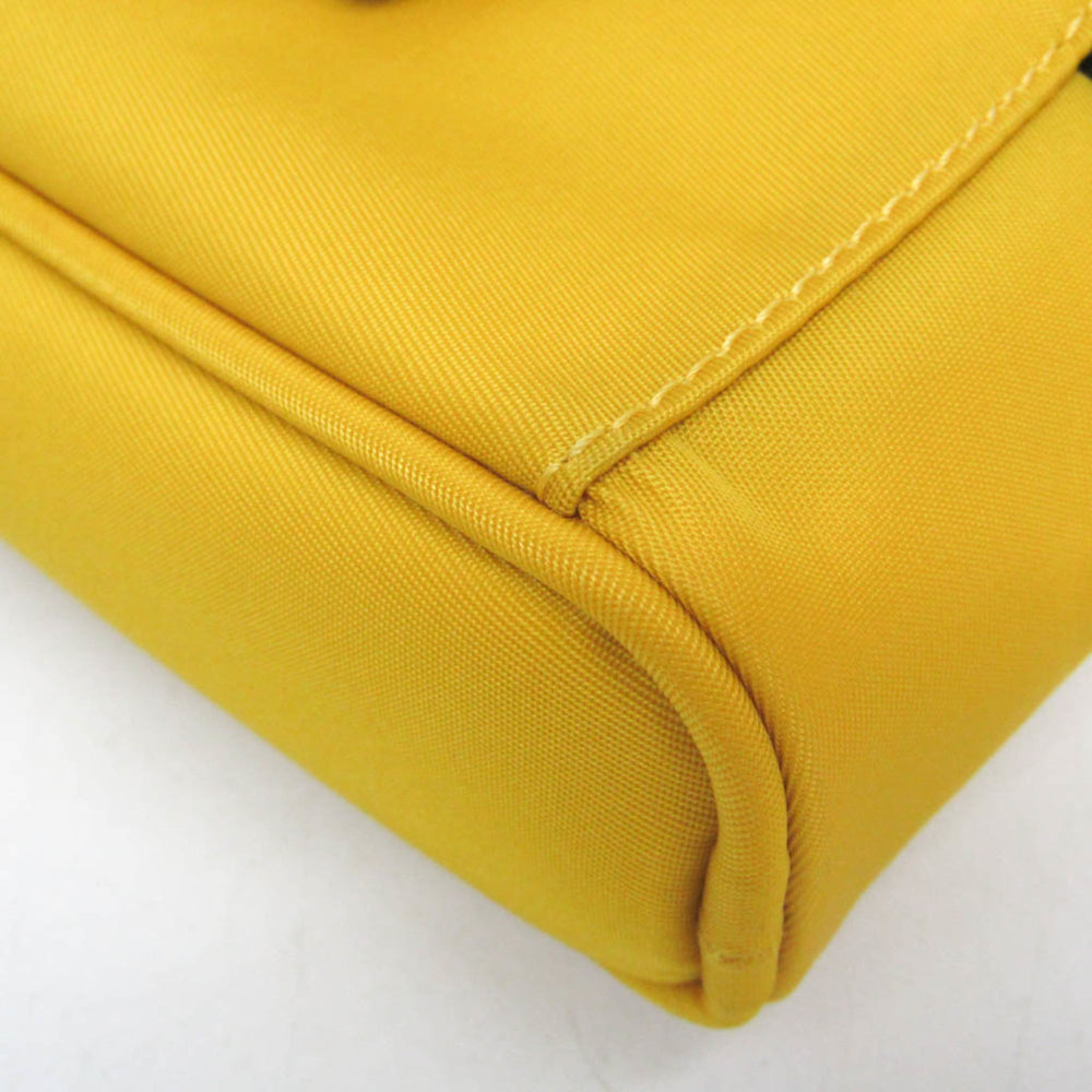 Fendi Baguette Phone Pouch 7AS056 Men,Women Nylon Shoulder Bag Yellow — Like New