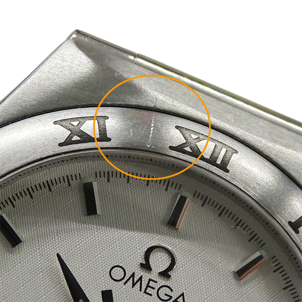 Omega Constellation 1512.30 Men's Watch, Brand Name, Date, Quartz, Stainless Steel (SS), Silver — Good